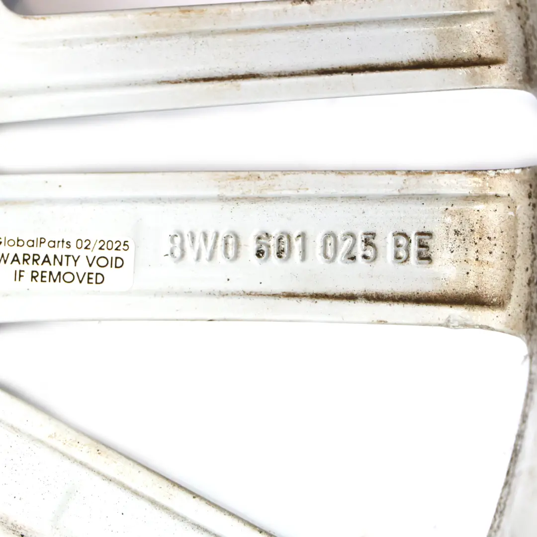 Light Alloy Rim 19" 8,5J ET:40 to Audi A4 8W B9 Silver Wheel with Part number 8W0601025BE Audi A4 8W B9 Silver Wheel Light Alloy Rim 19" 8,5J ET:40 - SKU 8W0601025BE-4 - Part number 8W0601025BE