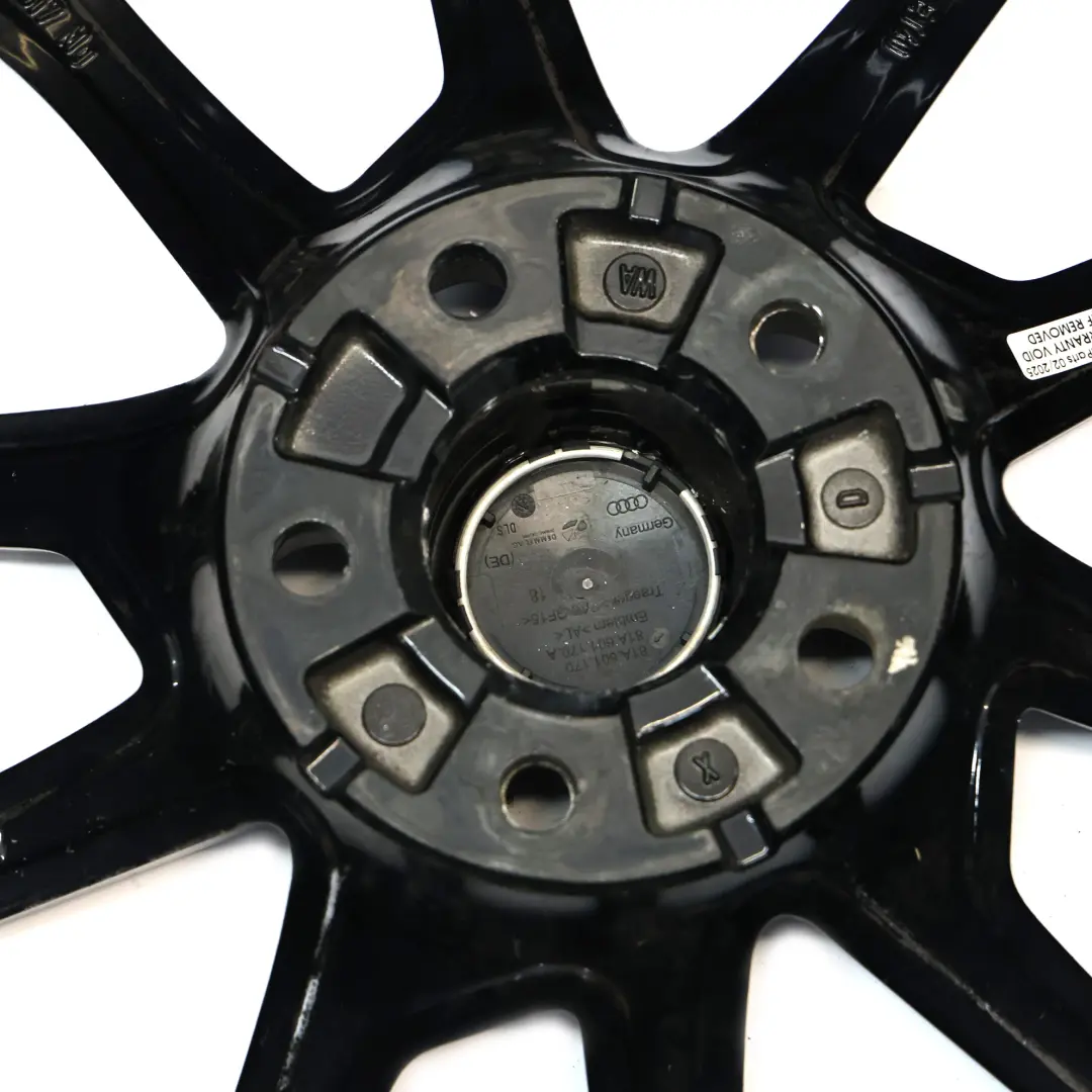 Audi A4 S4 8W B9 Black Wheel Alloy Rim 19" 8.5J ET:40 - SKU 8W0601025BF-3 - Part number 8W0601025BF