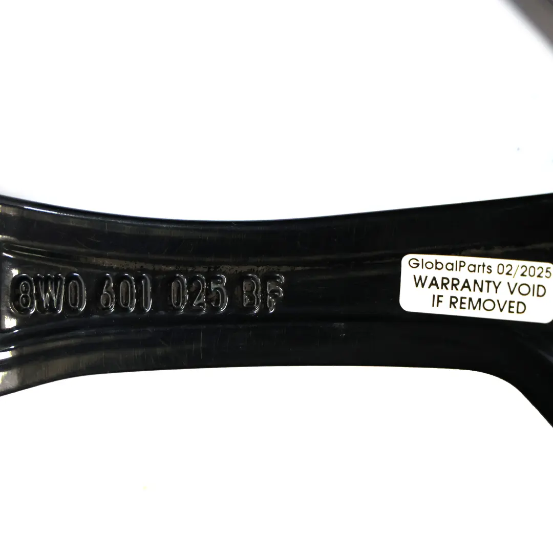 Alloy Rim 19" 8.5J ET:40 to Audi A4 S4 8W B9 Black Wheel with Part number 8W0601025BF Audi A4 S4 8W B9 Black Wheel Alloy Rim 19" 8.5J ET:40 - SKU 8W0601025BF-3 - Part number 8W0601025BF