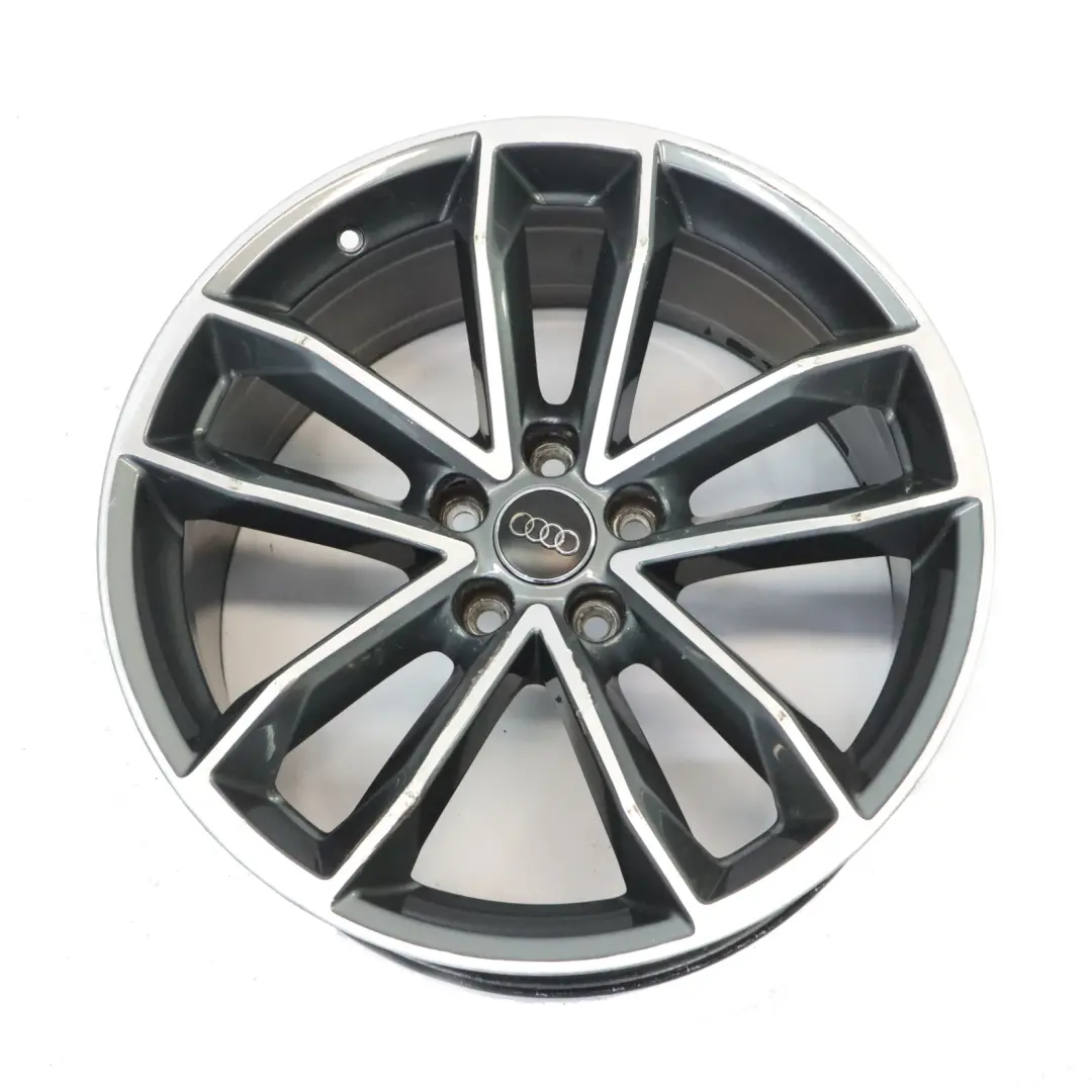 Audi A5 S5 5F Felga Aluminiowa Dwukolorowa Szara 19" 8,5J ET:32 - SKU 8W0601025DF-1 - Numer Części 8W0601025DF