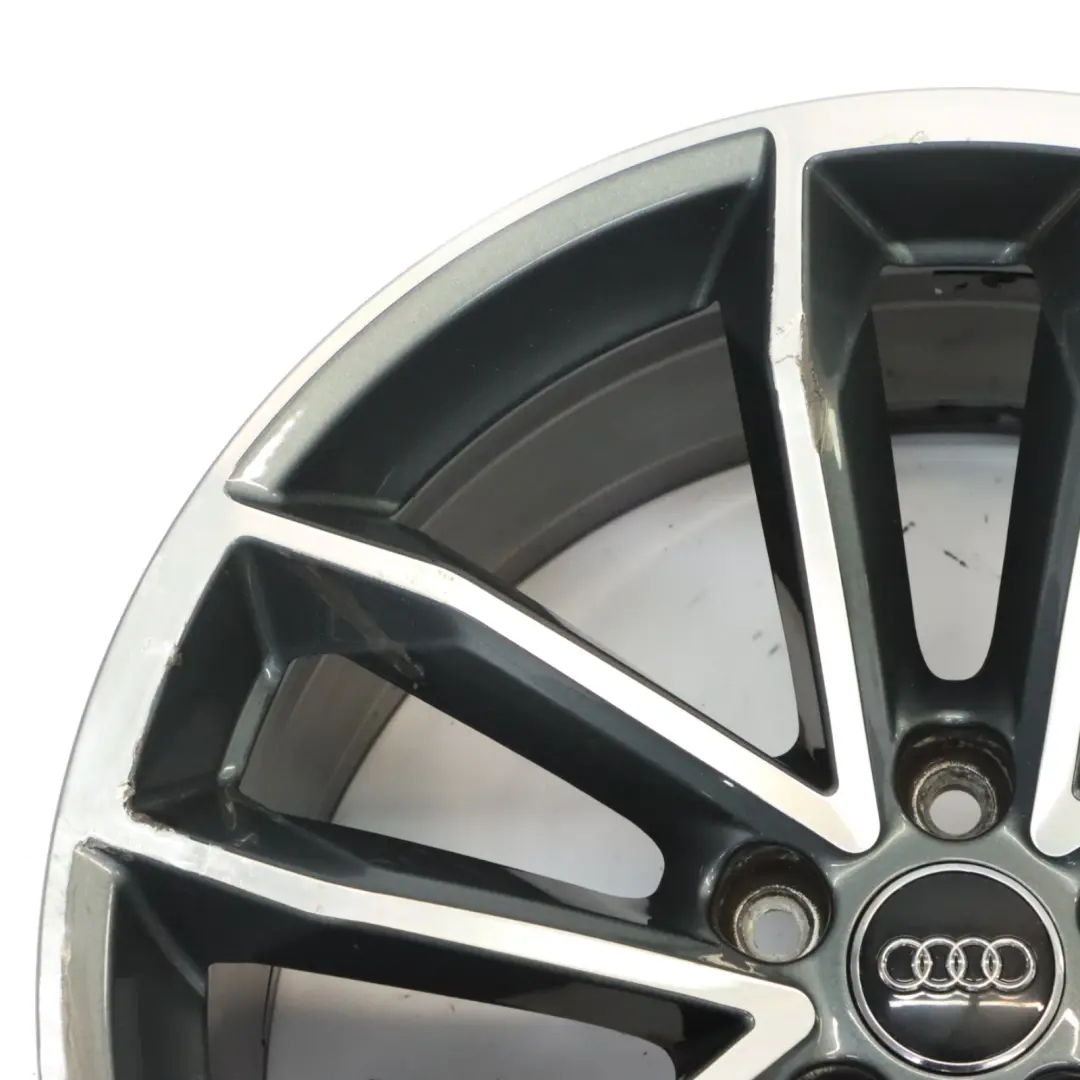 Audi A5 S5 5F Bicolor Grey Wheel Light Alloy Rim 19" 8,5J ET:32 - SKU 8W0601025DF-2 - Part number 8W0601025DF