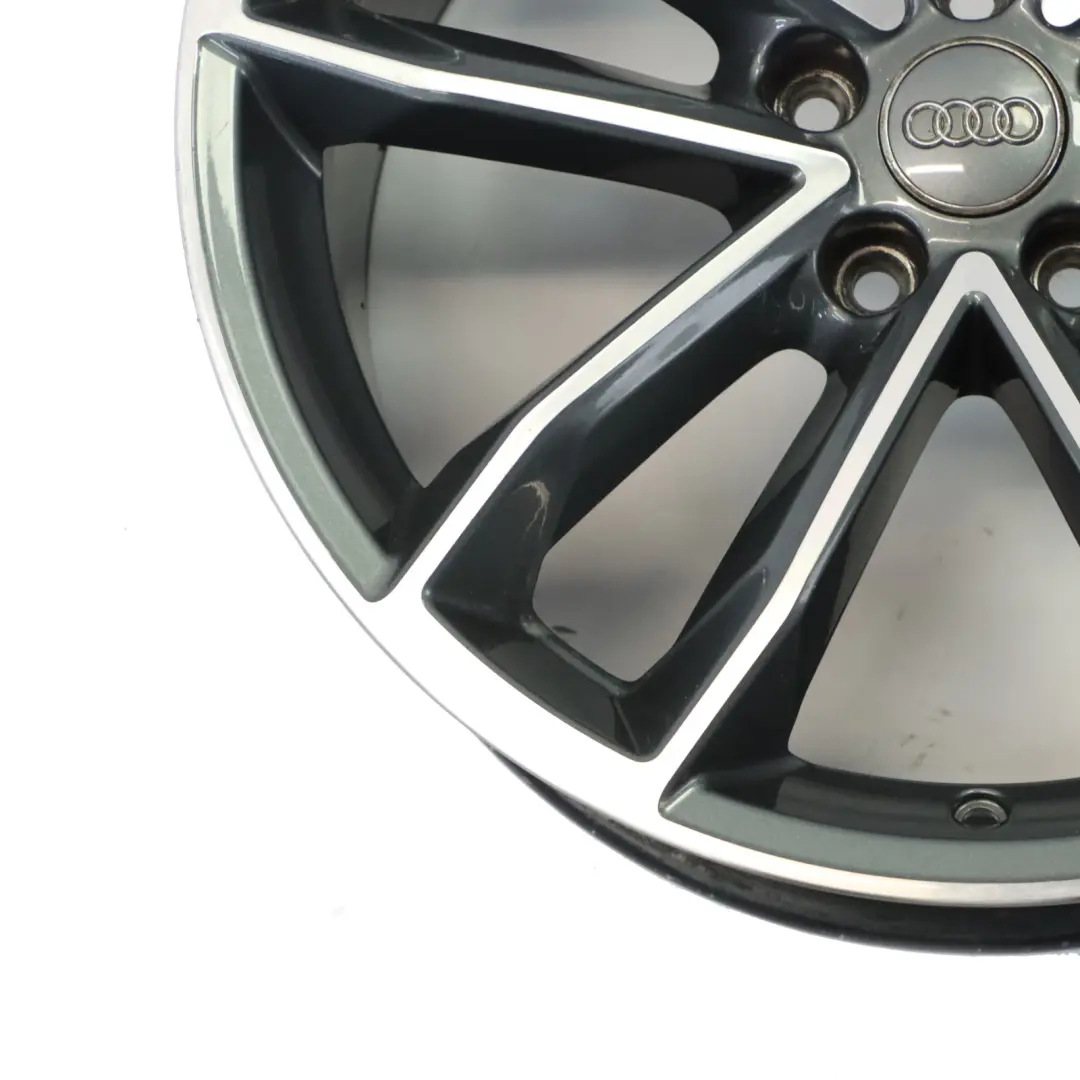 Audi A5 S5 5F Bicolor Grey Wheel Light Alloy Rim 19" 8,5J ET:32 - SKU 8W0601025DF-3 - Part number 8W0601025DF