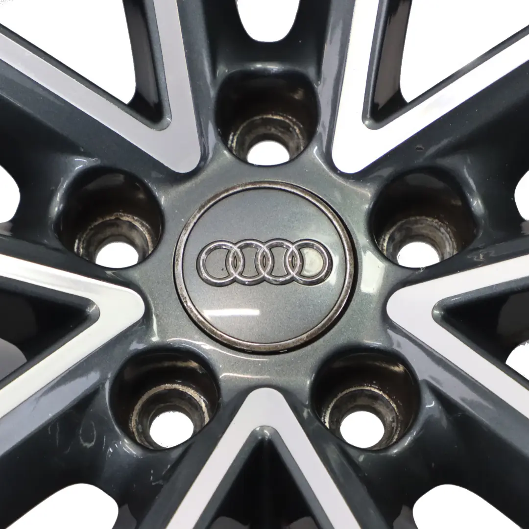 Audi A5 S5 5F Bicolor Grey Wheel Light Alloy Rim 19" 8,5J ET:32 - SKU 8W0601025DF-3 - Part number 8W0601025DF