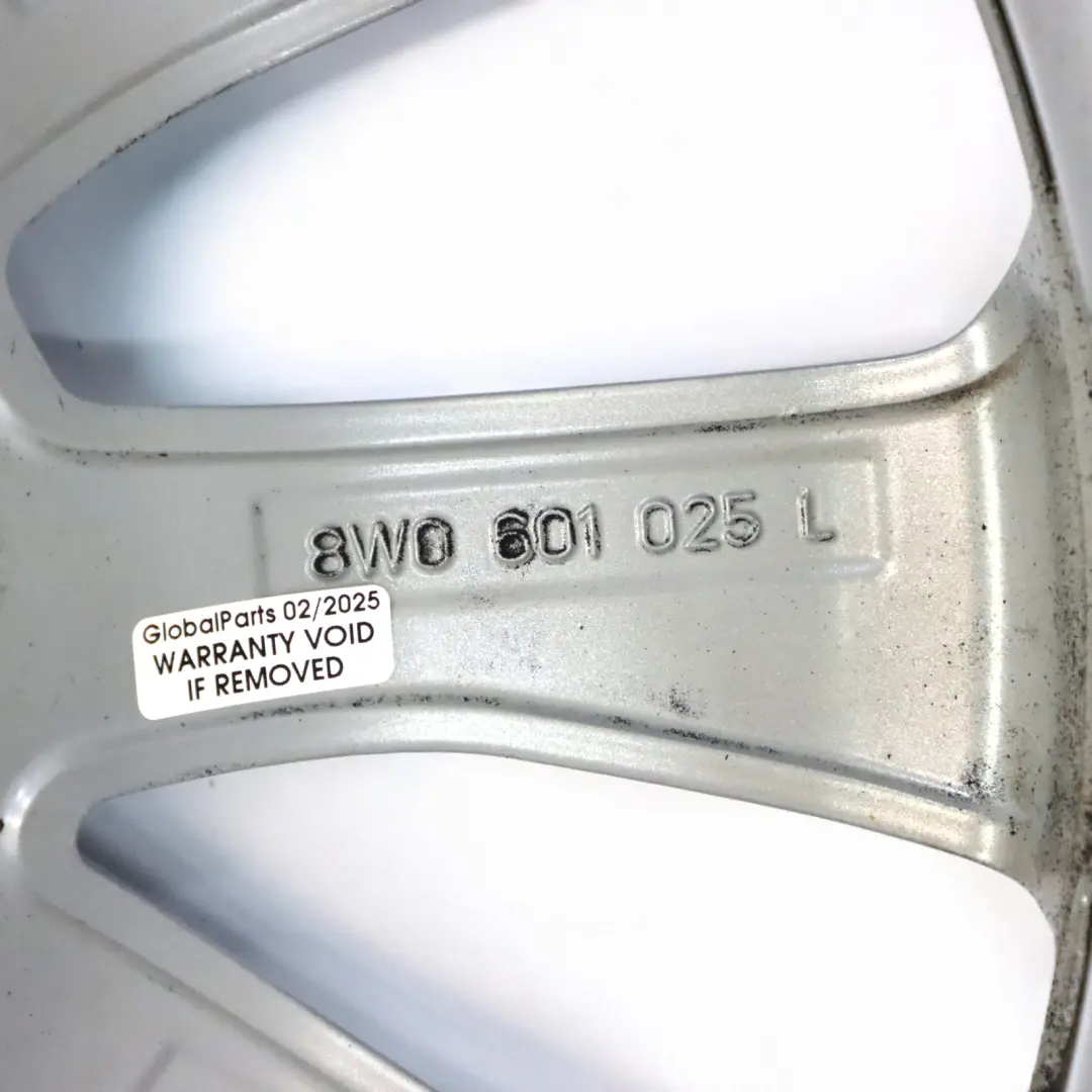Audi A4 B9 8W Argento Cerchio In Lega 17" 7J ET:38 10-Spoke - SKU 8W0601025L-2 - Numero di parte 8W0601025L