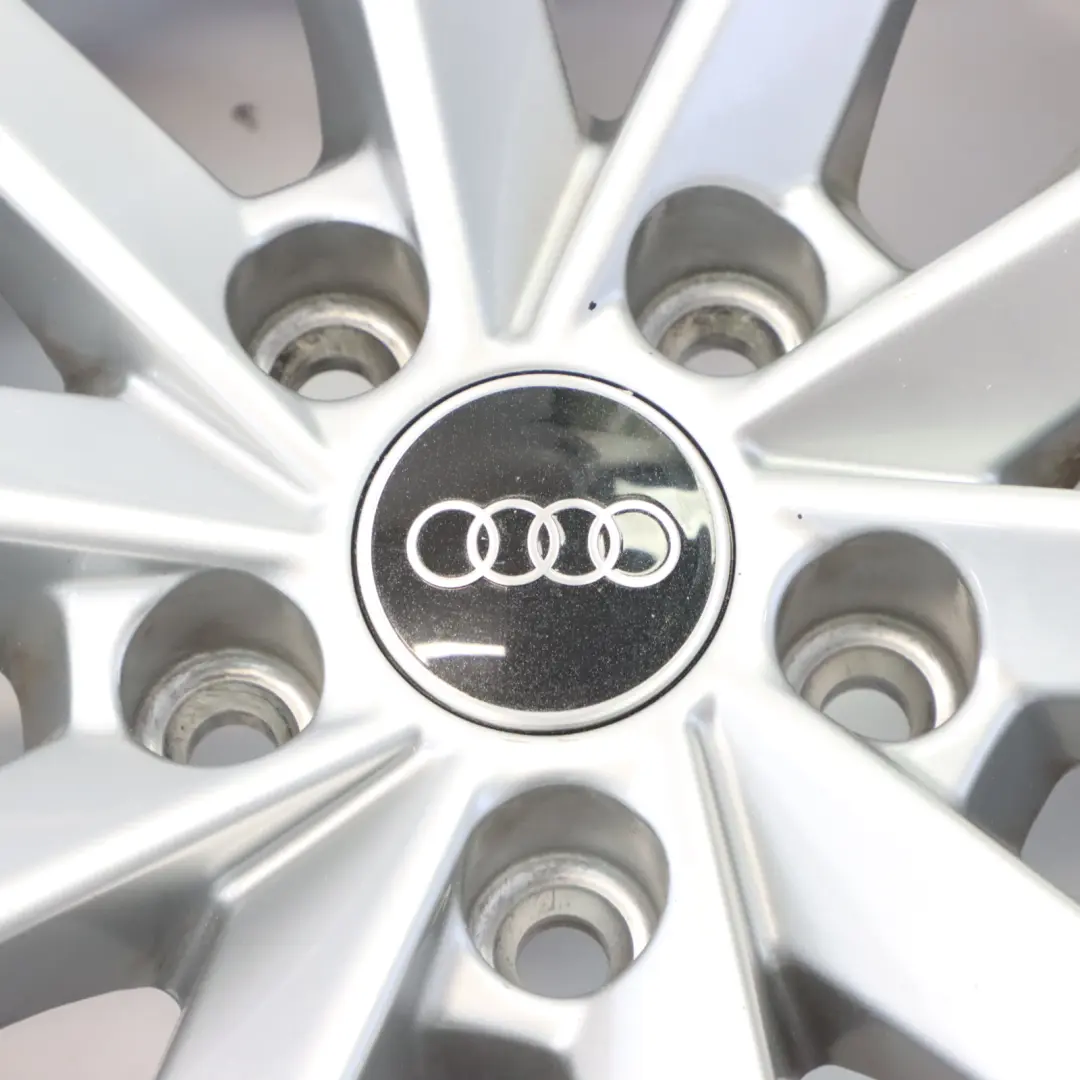 Audi A4 B9 8W Silver Wheel Alloy Rim 17" 7J ET:38 10-Spoke - SKU 8W0601025L-3 - Part number 8W0601025L