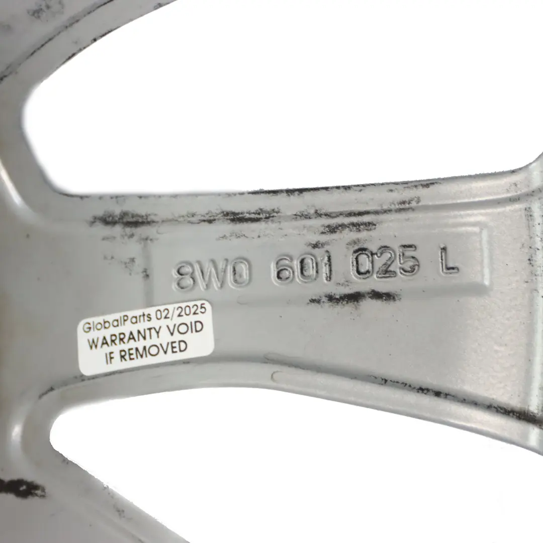 Alloy Rim 17" 7J ET:38 10-Spoke to Audi A4 B9 8W Silver Wheel with Part number 8W0601025L Audi A4 B9 8W Silver Wheel Alloy Rim 17" 7J ET:38 10-Spoke - SKU 8W0601025L-4 - Part number 8W0601025L