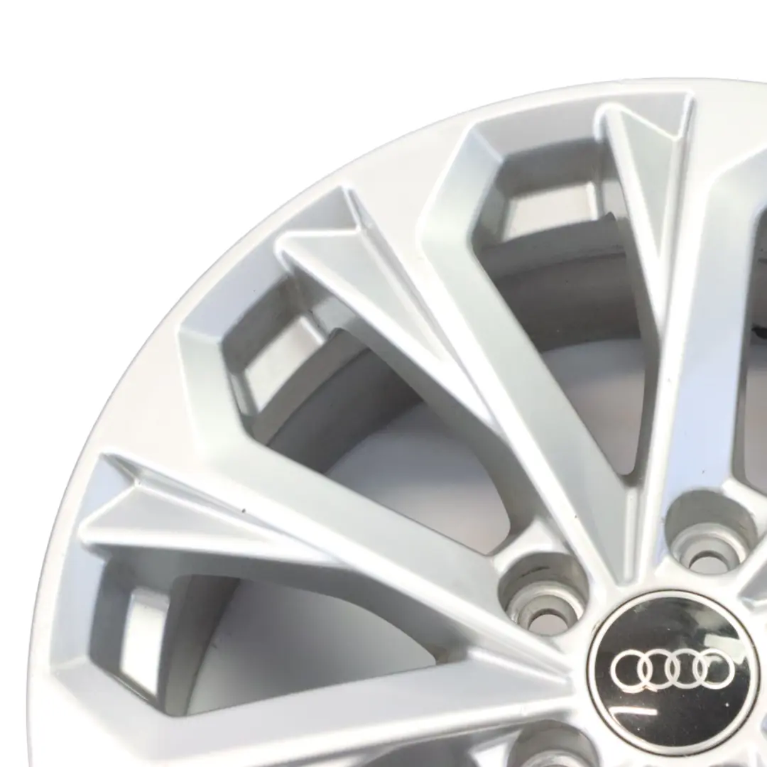 Alloy Rim 17" 7J ET:38 10-Spoke to Audi A4 B9 8W Silver Wheel with Part number 8W0601025L Audi A4 B9 8W Silver Wheel Alloy Rim 17" 7J ET:38 10-Spoke - SKU 8W0601025L-4 - Part number 8W0601025L