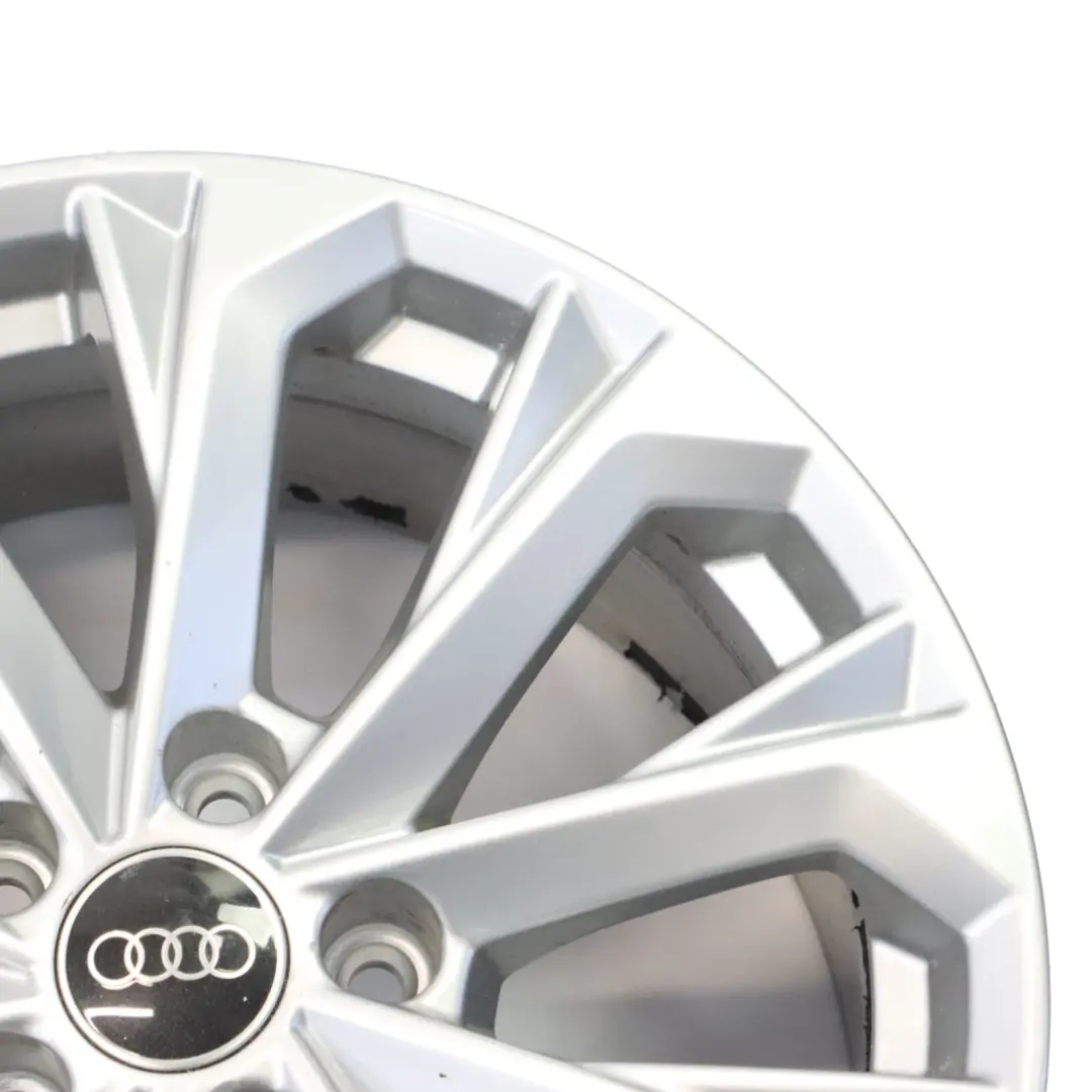 Alloy Rim 17" 7J ET:38 10-Spoke to Audi A4 B9 8W Silver Wheel with Part number 8W0601025L Audi A4 B9 8W Silver Wheel Alloy Rim 17" 7J ET:38 10-Spoke - SKU 8W0601025L-4 - Part number 8W0601025L