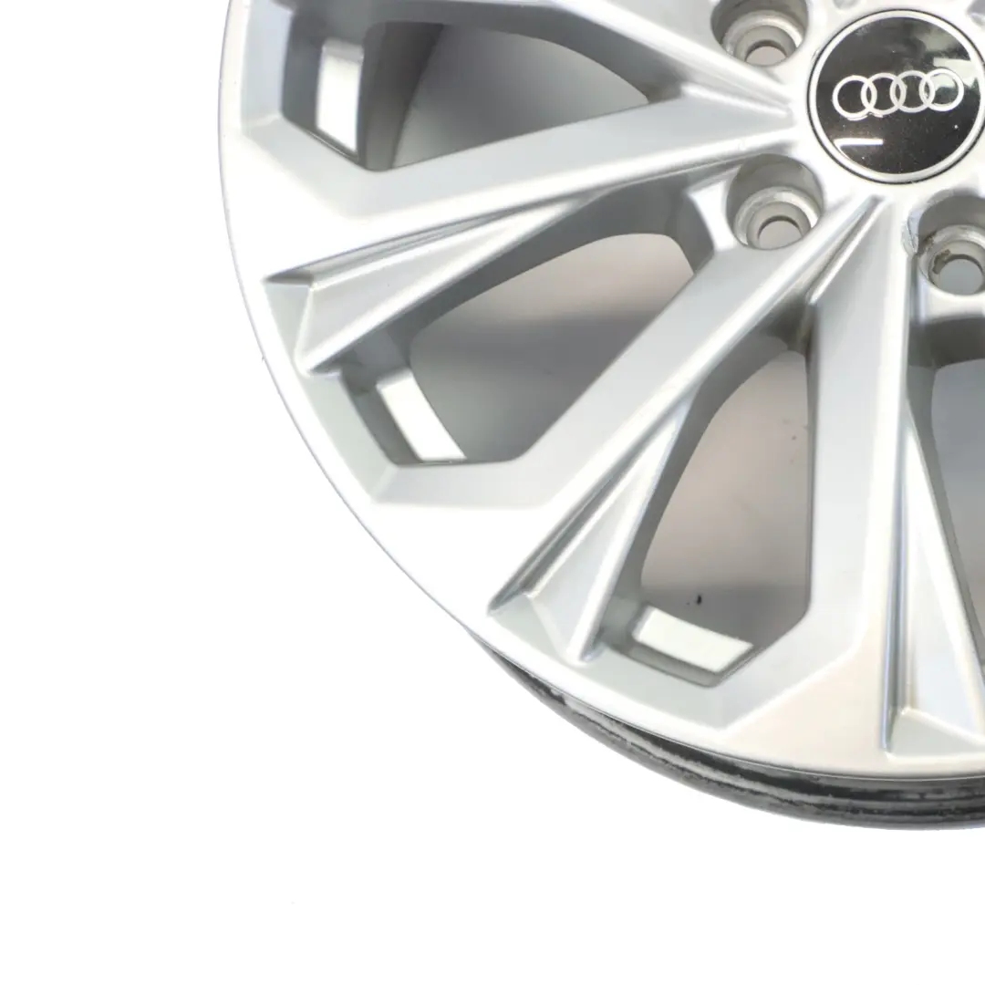 Audi A4 B9 8W Silver Wheel Alloy Rim 17" 7J ET:38 10-Spoke - SKU 8W0601025L-4 - Part number 8W0601025L