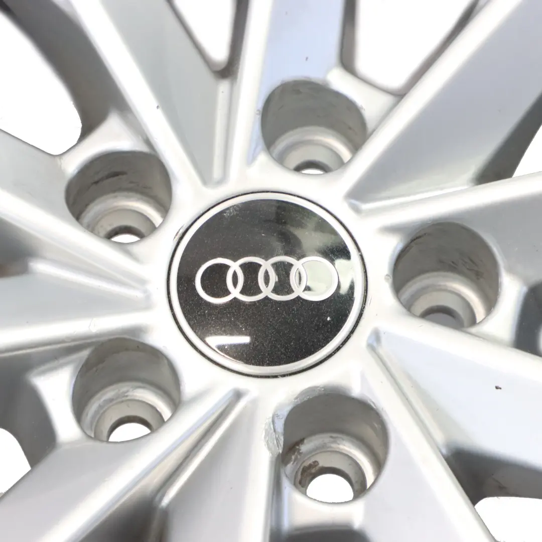 Audi A4 B9 8W Silver Wheel Alloy Rim 17" 7J ET:38 10-Spoke - SKU 8W0601025L-4 - Part number 8W0601025L