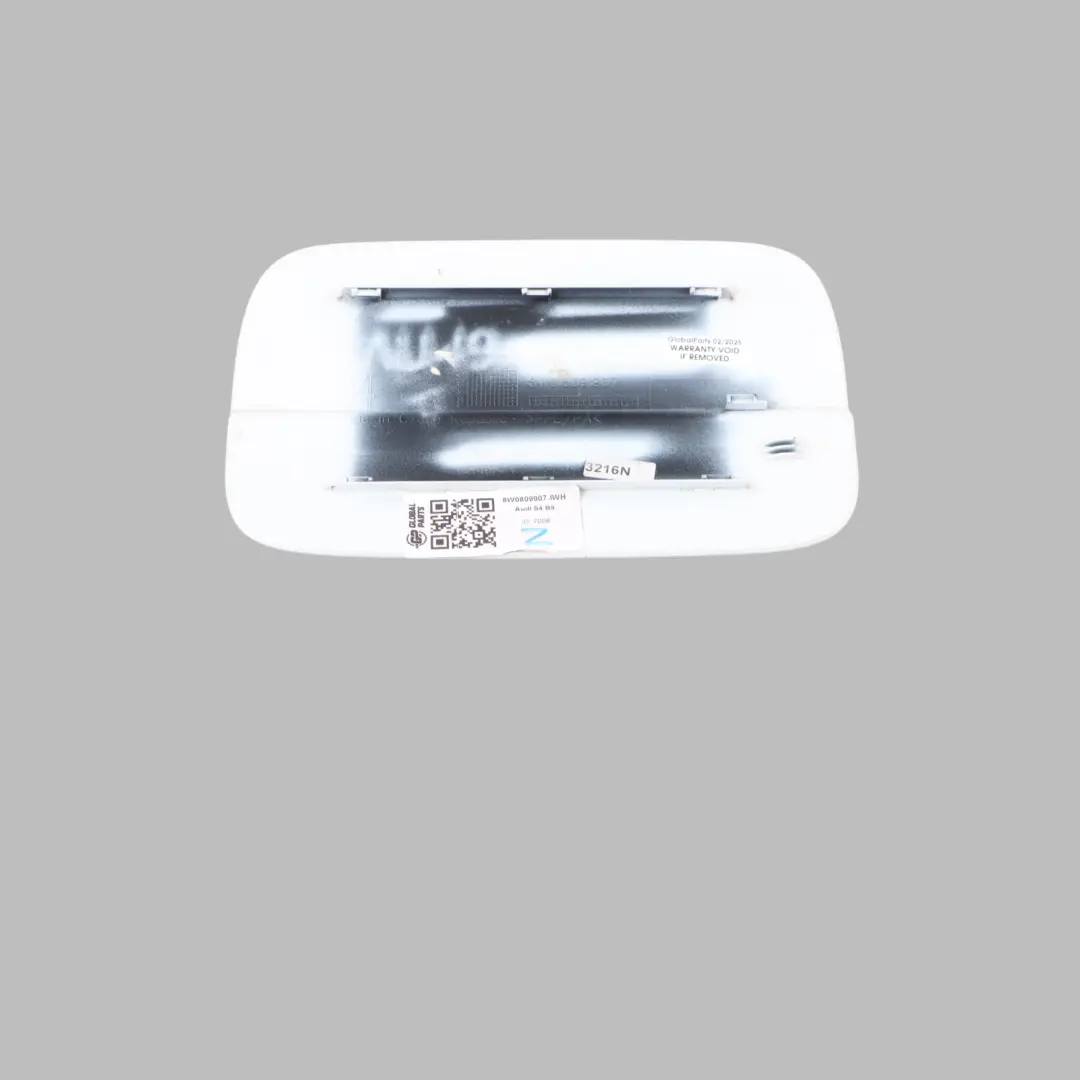 Audi A4 B9 8W Fuel Fill In Filler Flap Cap Cover Lid Ibis White - Y9C - SKU 8W0809907-IWH - Part number 8W0809907