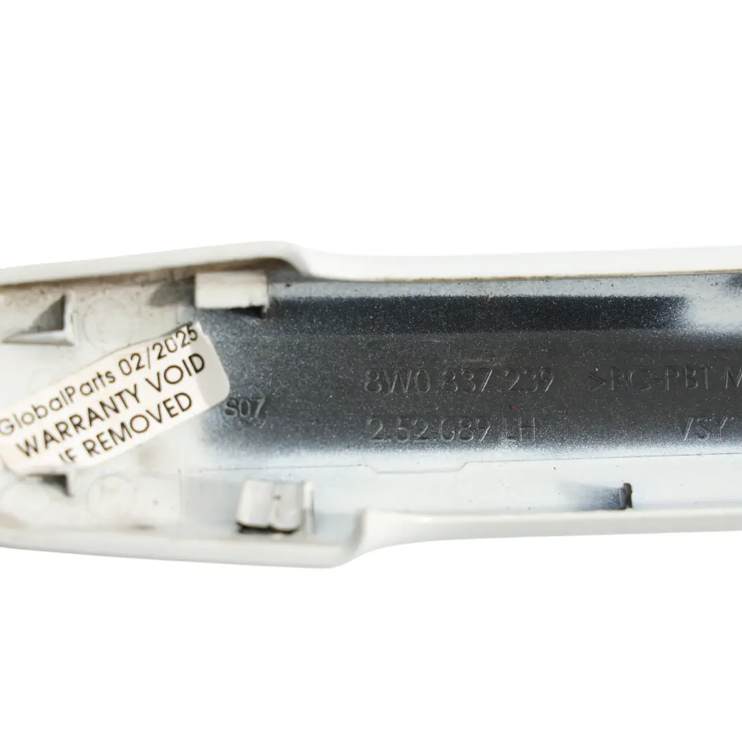 Poignée De Porte Avant Gauche Pour Audi A4 B9 A5 F5 Glacier White Pearl - S9R pour à propos du numéro de pièce 8W0837239 Poignée De Porte Avant Gauche Pour Audi A4 B9 A5 F5 Glacier White Pearl - S9R - SKU 8W0837239-MGW - Numéro de pièce 8W0837239