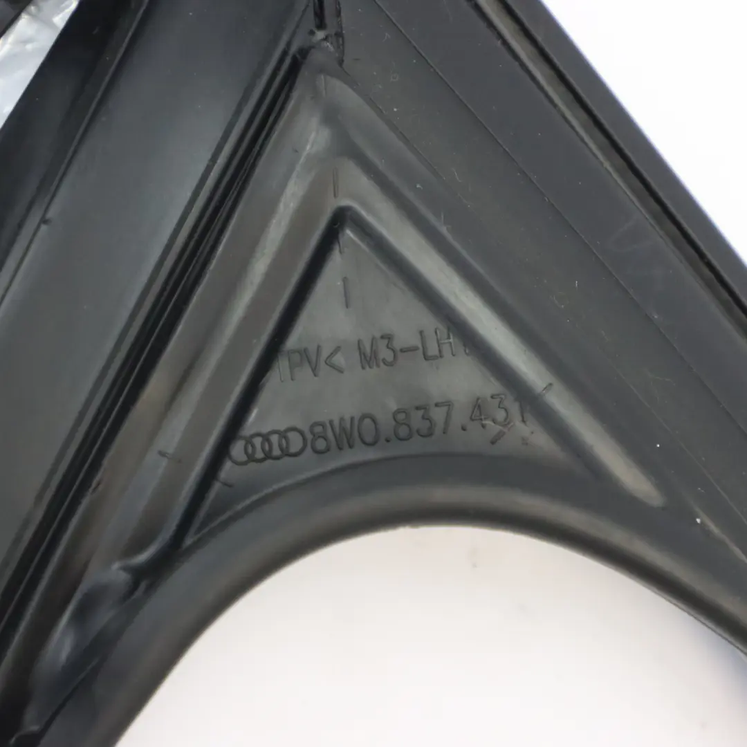 Front Door Window Guide Rail Seal Channel Left N/S to Audi A4 B9 with Part number 8W0837431D Audi A4 B9 Front Door Window Guide Rail Seal Channel Left N/S - SKU 8W0837431D - Part number 8W0837431D