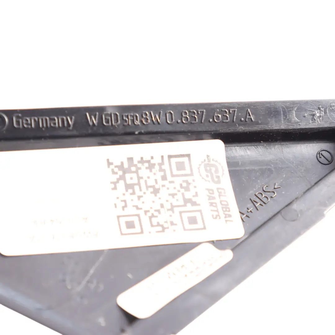 Audi A4 S4 B9 Dreiecksabdeckung Verkleidung Vordertür Links Schwarz - SKU 8W0837637A - Teilenummer 8W0837637A