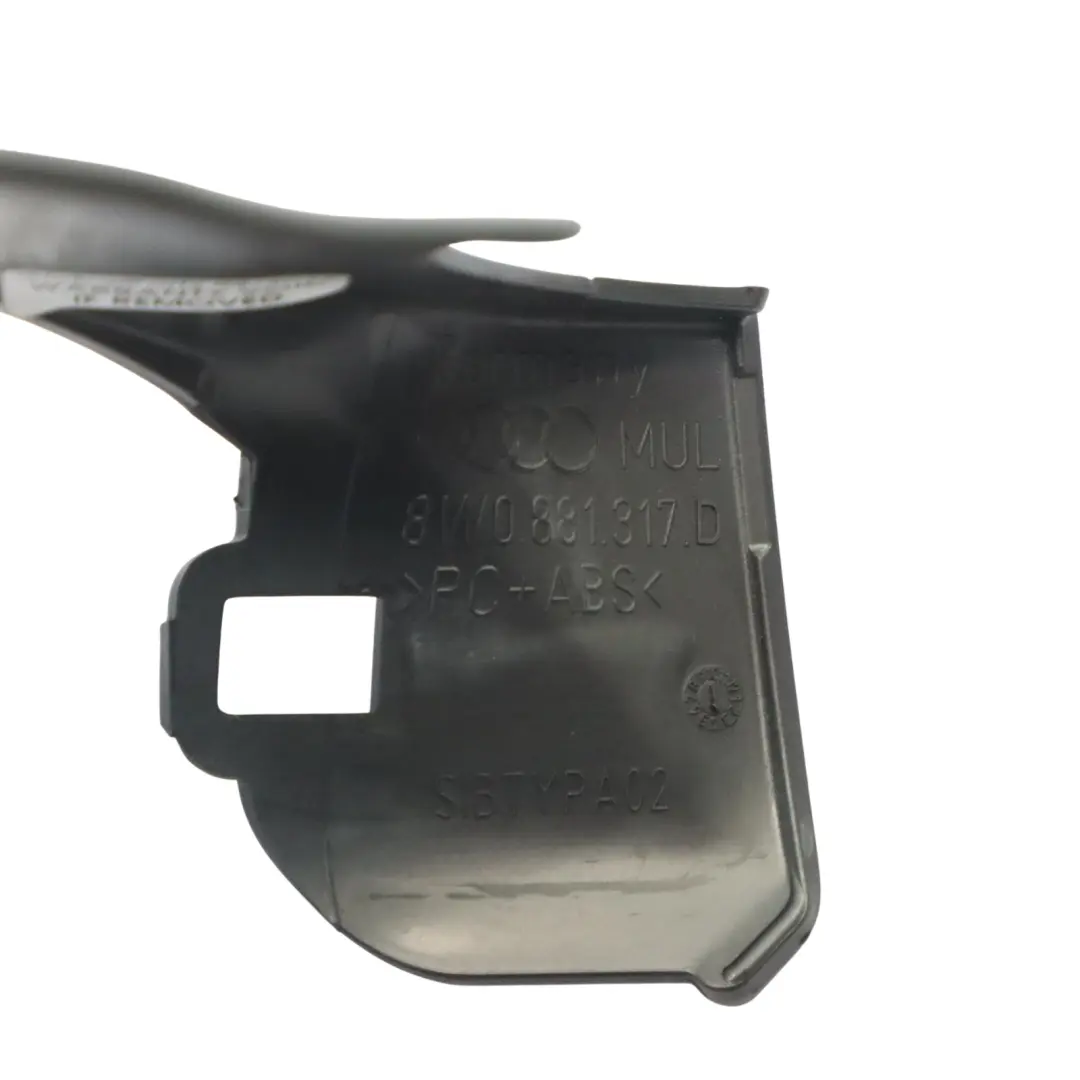 Asiento Delantero Lateral Tapa Tira Izquierda para Audi S4 B9 con número de pieza 8W0881317D Audi S4 B9 Asiento Delantero Lateral Tapa Tira Izquierda - SKU 8W0881317D - Número de pieza 8W0881317D