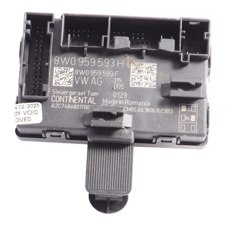 Audi A4 S4 B9 Front Door Control Module Unit Driver's Side - SKU 8W0959593H - Part number 8W0959593H