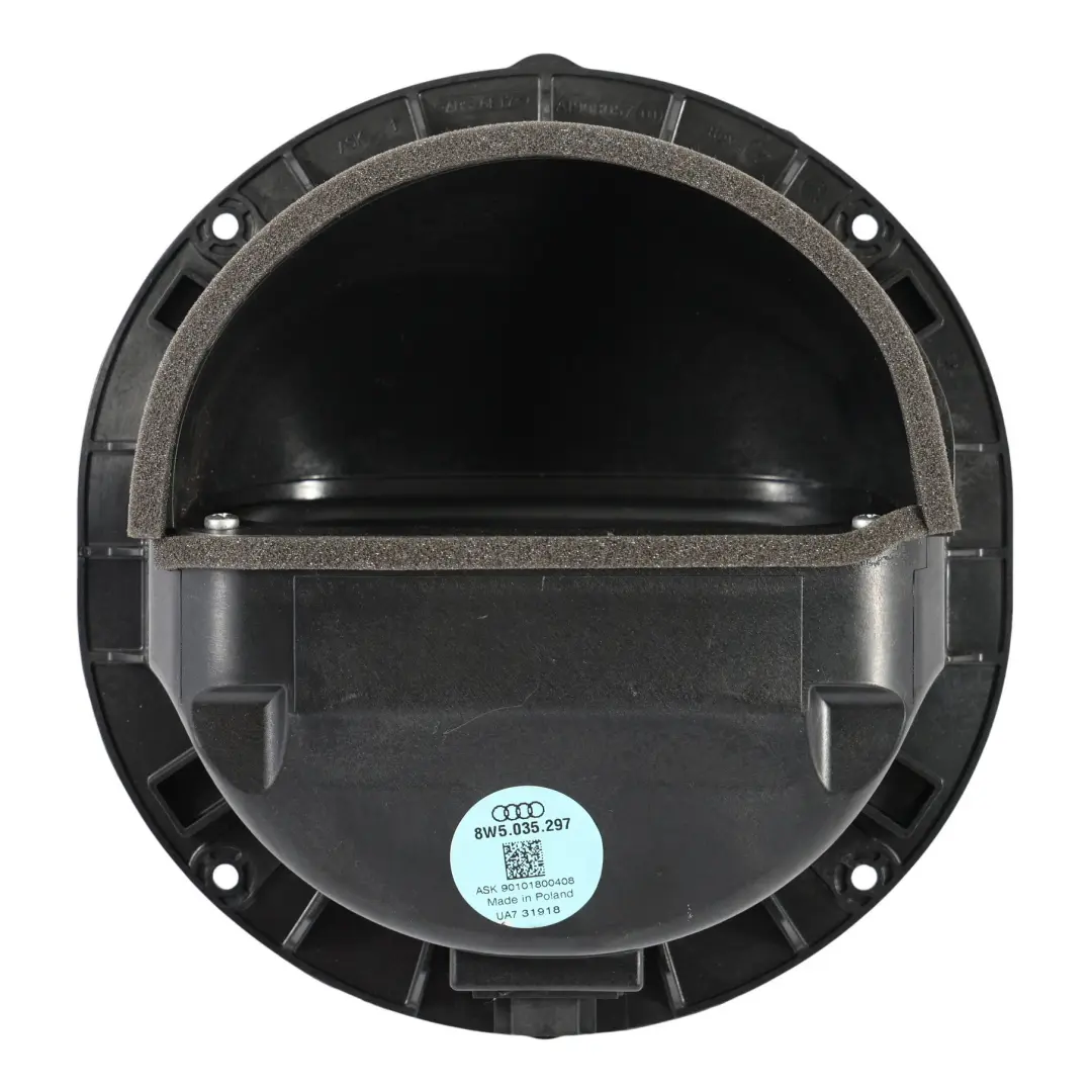 Porta Anteriore Sub Altoparlante Sinistro Destro per Audi A4 B9 con numero di parte 8W5035297 Audi A4 B9 Porta Anteriore Sub Altoparlante Sinistro Destro - SKU 8W5035297 - Numero di parte 8W5035297