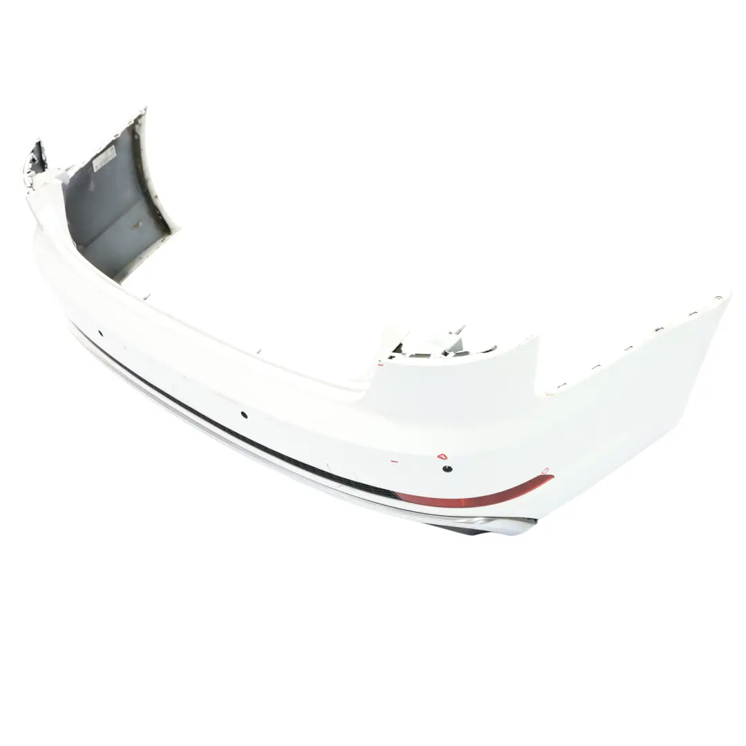 Bumper Trim Panel Covering Ibis White - Y9C to Audi S4 B9 Rear with Part number 8W5807067D Audi S4 B9 Rear Bumper Trim Panel Covering Ibis White - Y9C - SKU 8W5807067D-IWH - Part number 8W5807067D