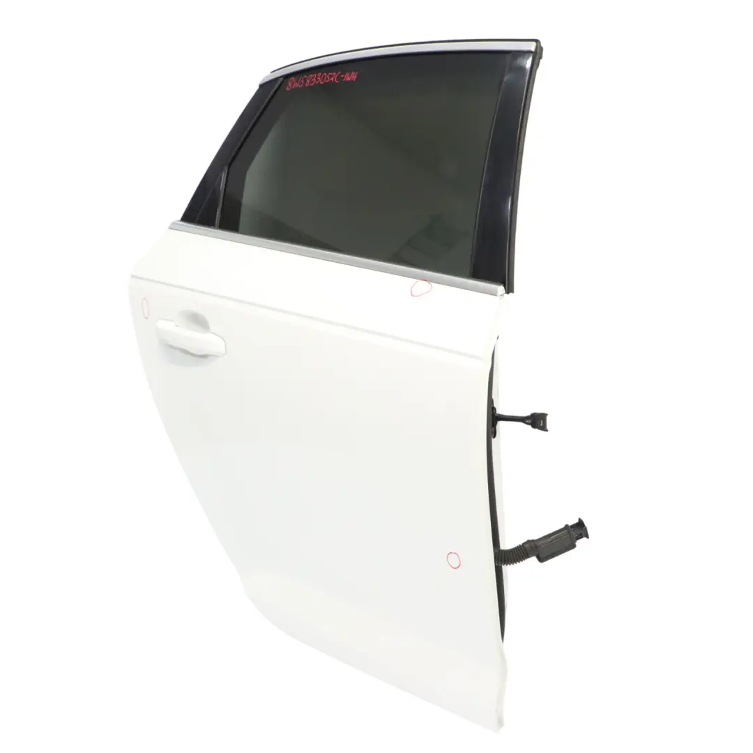 Audi A4 B9 Saloon Porta Posteriore Destra Ibis White Bianco - Y9C - SKU 8W5833052C-IWH - Numero di parte 8W5833052C