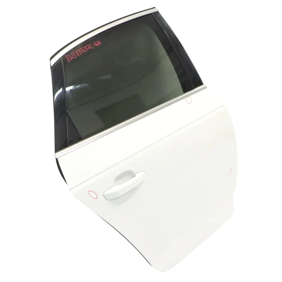 Door Right O/S Ibis White - Y9C to Audi A4 S4 B9 Saloon Rear with Part number 8W5833052C Audi A4 S4 B9 Saloon Rear Door Right O/S Ibis White - Y9C - SKU 8W5833052C-IWH - Part number 8W5833052C