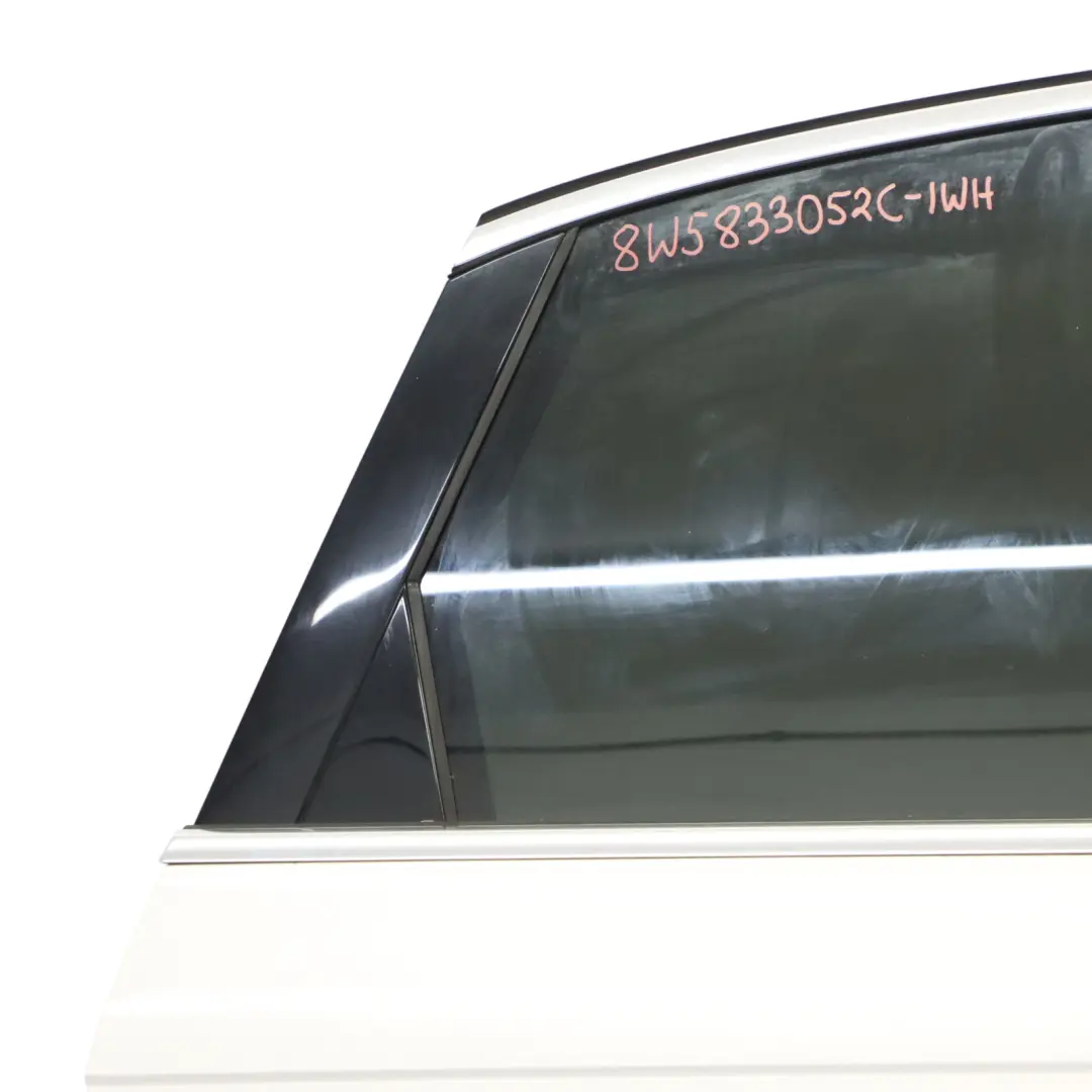 Audi A4 S4 B9 Saloon Rear Door Right O/S Ibis White - Y9C - SKU 8W5833052C-IWH - Part number 8W5833052C