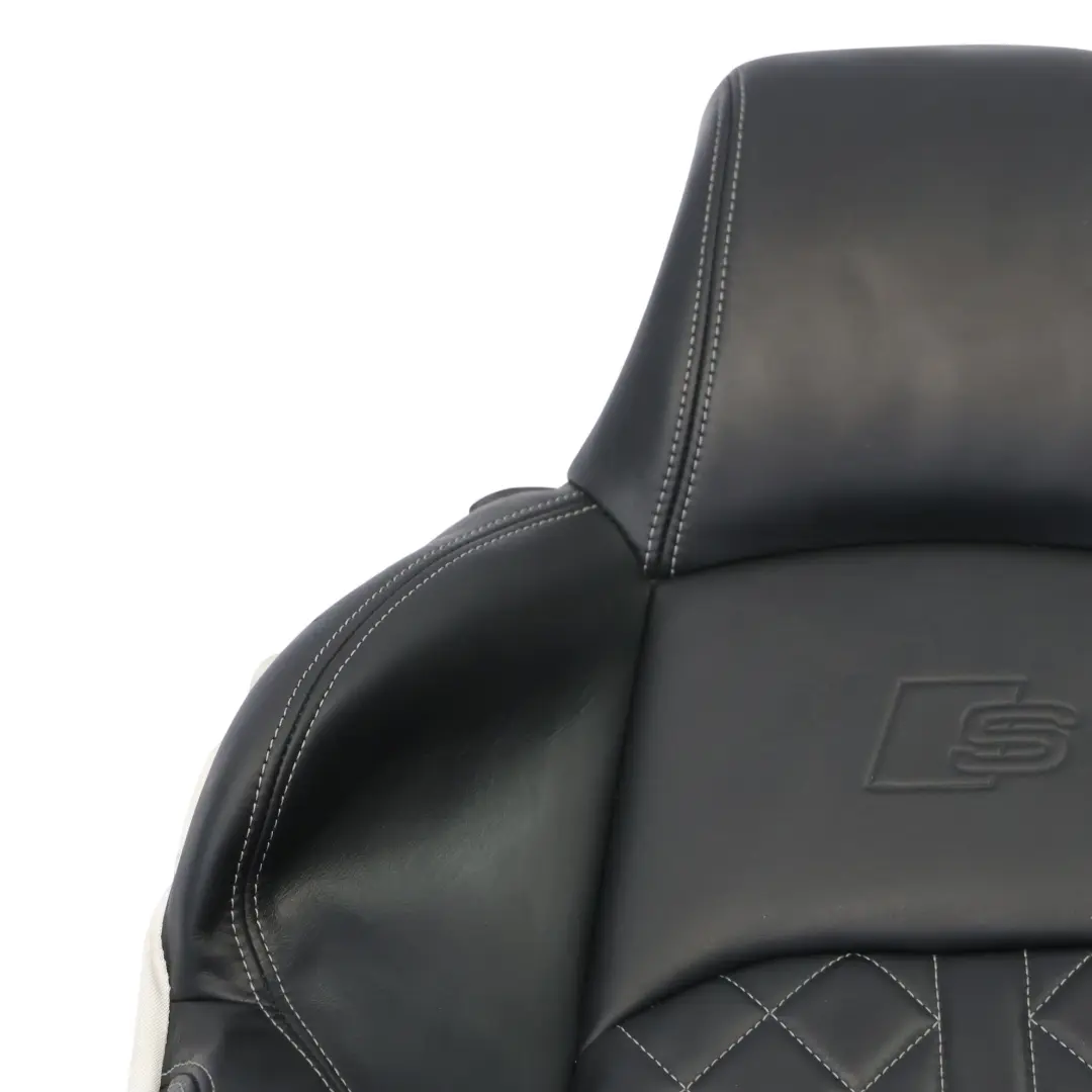 Audi A4 S4 B9 Sport Front Seat Backrest Right O/S Heated Leather Black - SKU 8W6881806BJ-1 - Part number 8W6881806BJ
