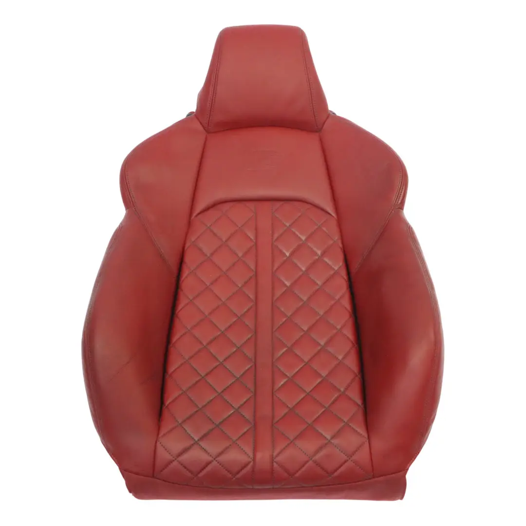 Backrest Front Right O/S Heated Leather Magma Red to Audi A4 S4 B9 8W Sport Seat with Part number 8W6881806BJ Audi A4 S4 B9 8W Sport Seat Backrest Front Right O/S Heated Leather Magma Red - SKU 8W6881806BJ - Part number 8W6881806BJ