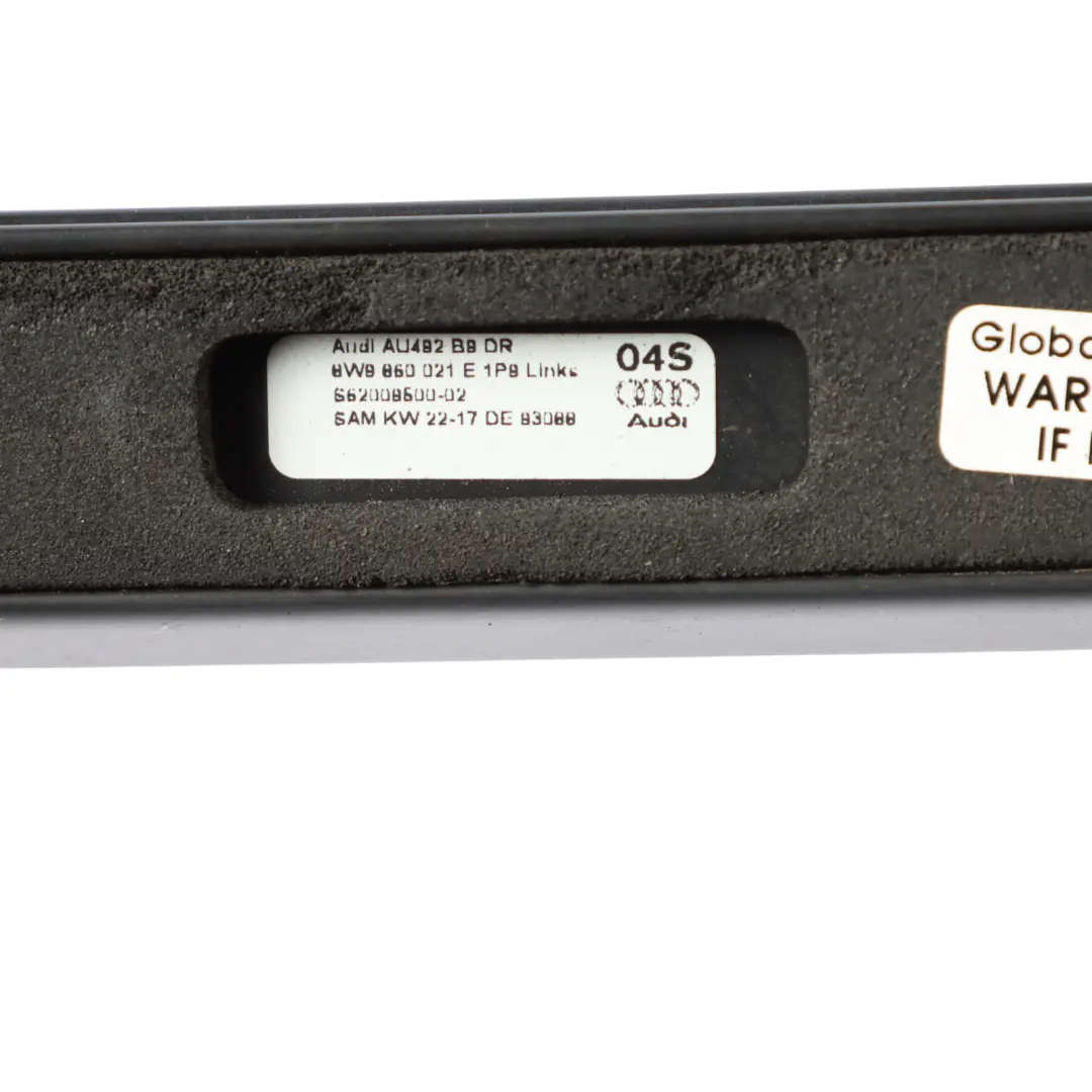 Audi A4 B9 Roof Railing Rail Rack Bar Black Left Right N/O/S - SKU 8W9860022E-1 - Part number 8W9860022E