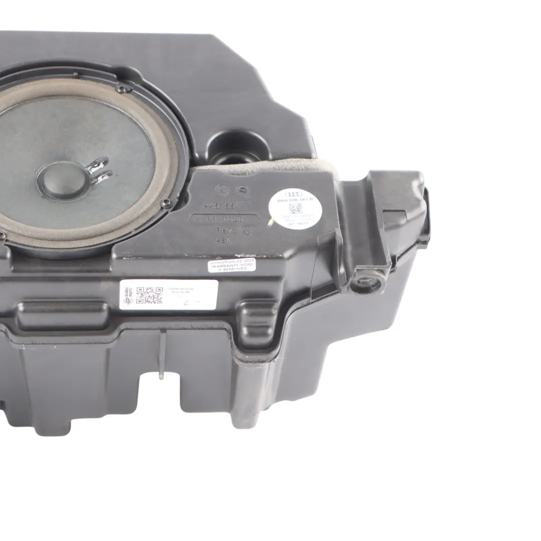 Maletero Subwoofer Trasero Altavoz Graves Unidad Audio para Audi A4 S4 B9 con número de pieza 8W9035382B Audi A4 S4 B9 Maletero Subwoofer Trasero Altavoz Graves Unidad Audio - SKU 8W9035382B - Número de pieza 8W9035382B