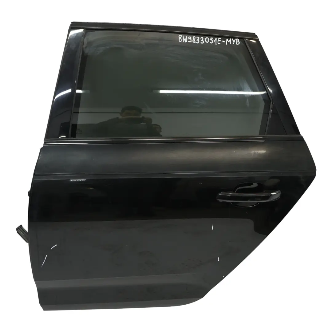 Audi A4 S4 B9 Avant Rear Door Left N/S Mythical Black Metallic - Y9T - SKU 8W9833051E-MYB - Part number 8W9833051E