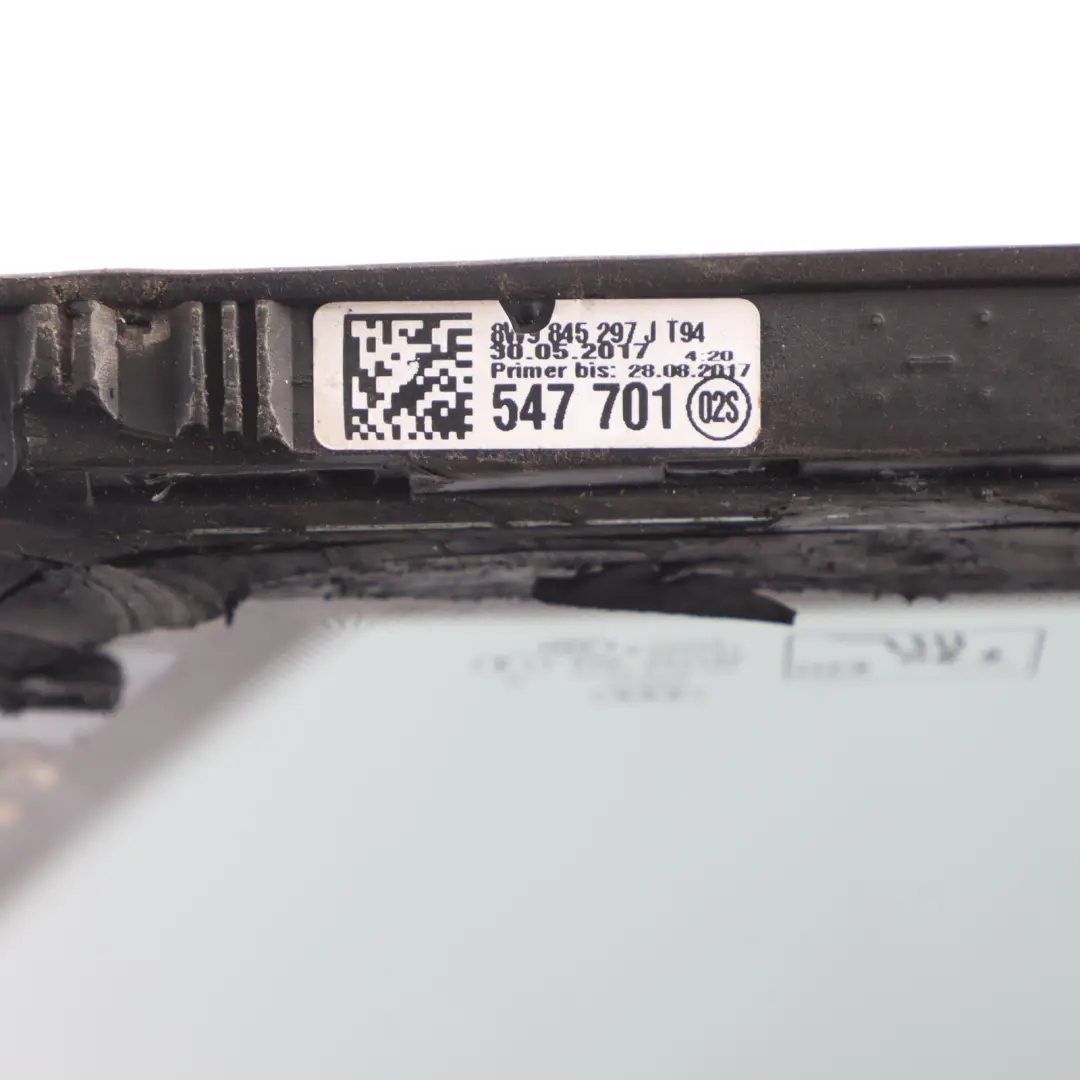 Quarter Side Window Glass Glazing AS3 Left N/S to Audi S4 B9 Rear with Part number 8W9845297J Audi S4 B9 Rear Quarter Side Window Glass Glazing AS3 Left N/S - SKU 8W9845297J - Part number 8W9845297J