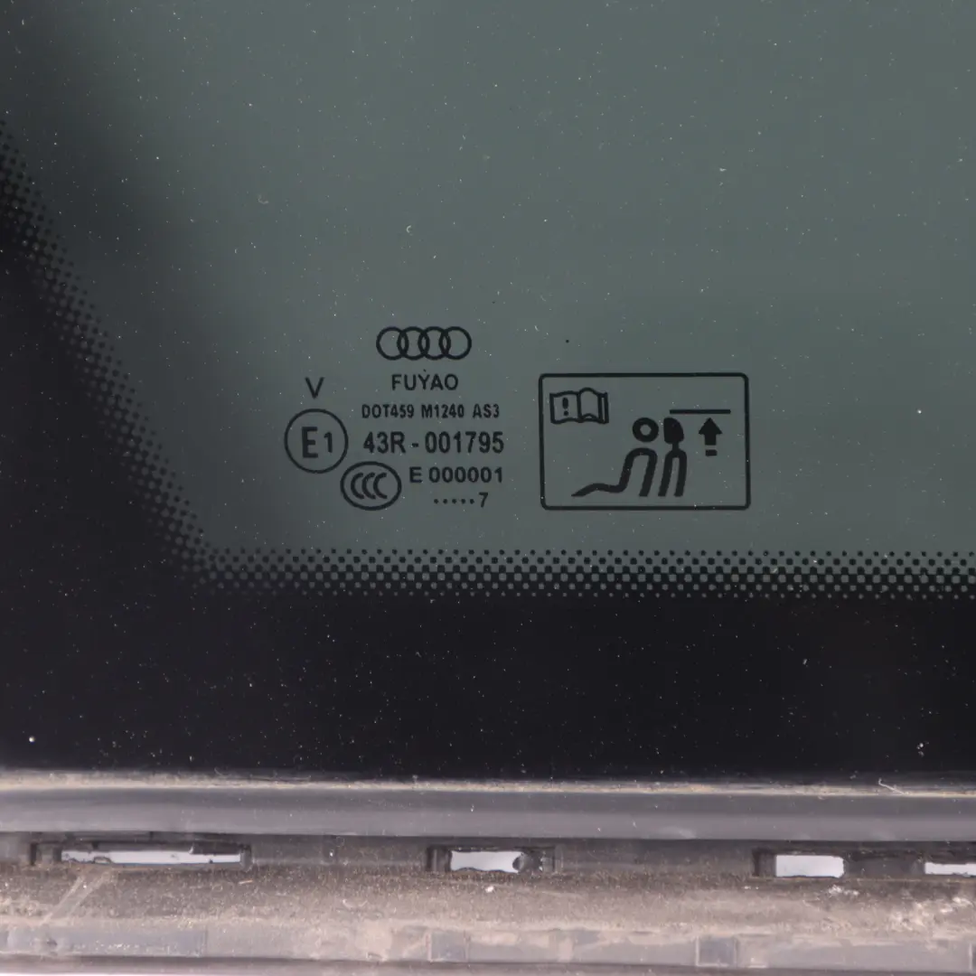 Quarter Side Window Glass Glazing AS3 Left N/S to Audi S4 B9 Rear with Part number 8W9845297J Audi S4 B9 Rear Quarter Side Window Glass Glazing AS3 Left N/S - SKU 8W9845297J - Part number 8W9845297J