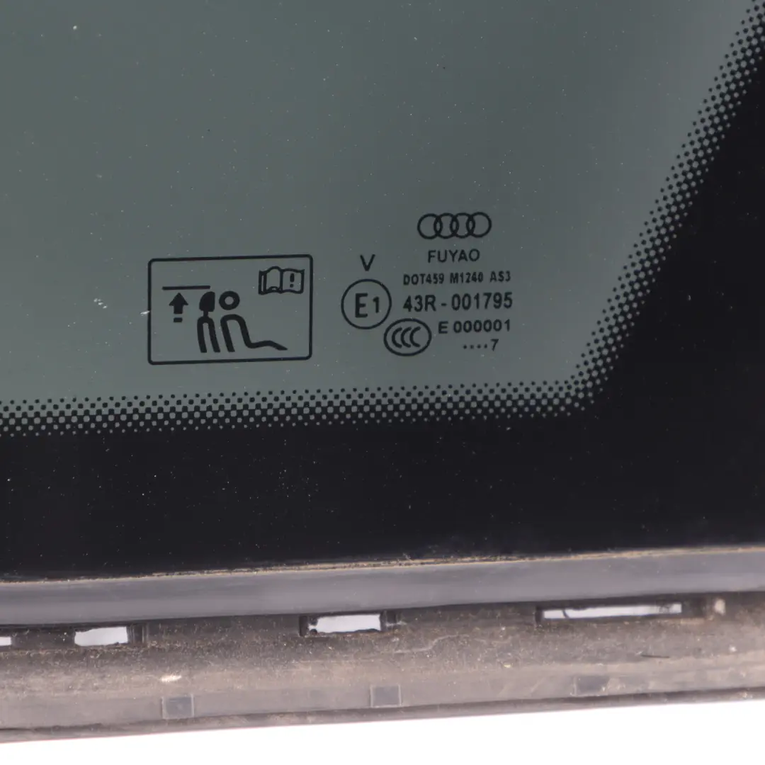 Quarter Side Window Glass Glazing AS3 Right O/S to Audi A4 B9 Rear with Part number 8W9845298AA Audi A4 B9 Rear Quarter Side Window Glass Glazing AS3 Right O/S - SKU 8W9845298AA - Part number 8W9845298AA