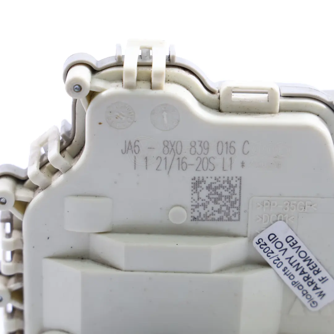 Audi A1 8X 5D Rear Door Lock Actuator Mechanism Catch Right O/S - SKU 8X0839016C - Part number 8X0839016C