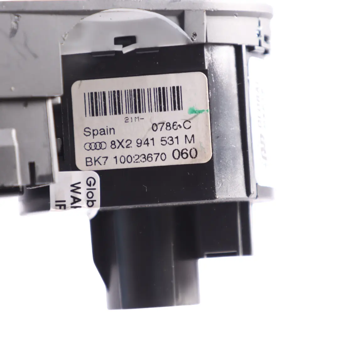 Front Lamp Headlight Switch Control Panel to Audi A1 8X with Part number 8X2941531M Audi A1 8X Front Lamp Headlight Switch Control Panel - SKU 8X2941531M - Part number 8X2941531M