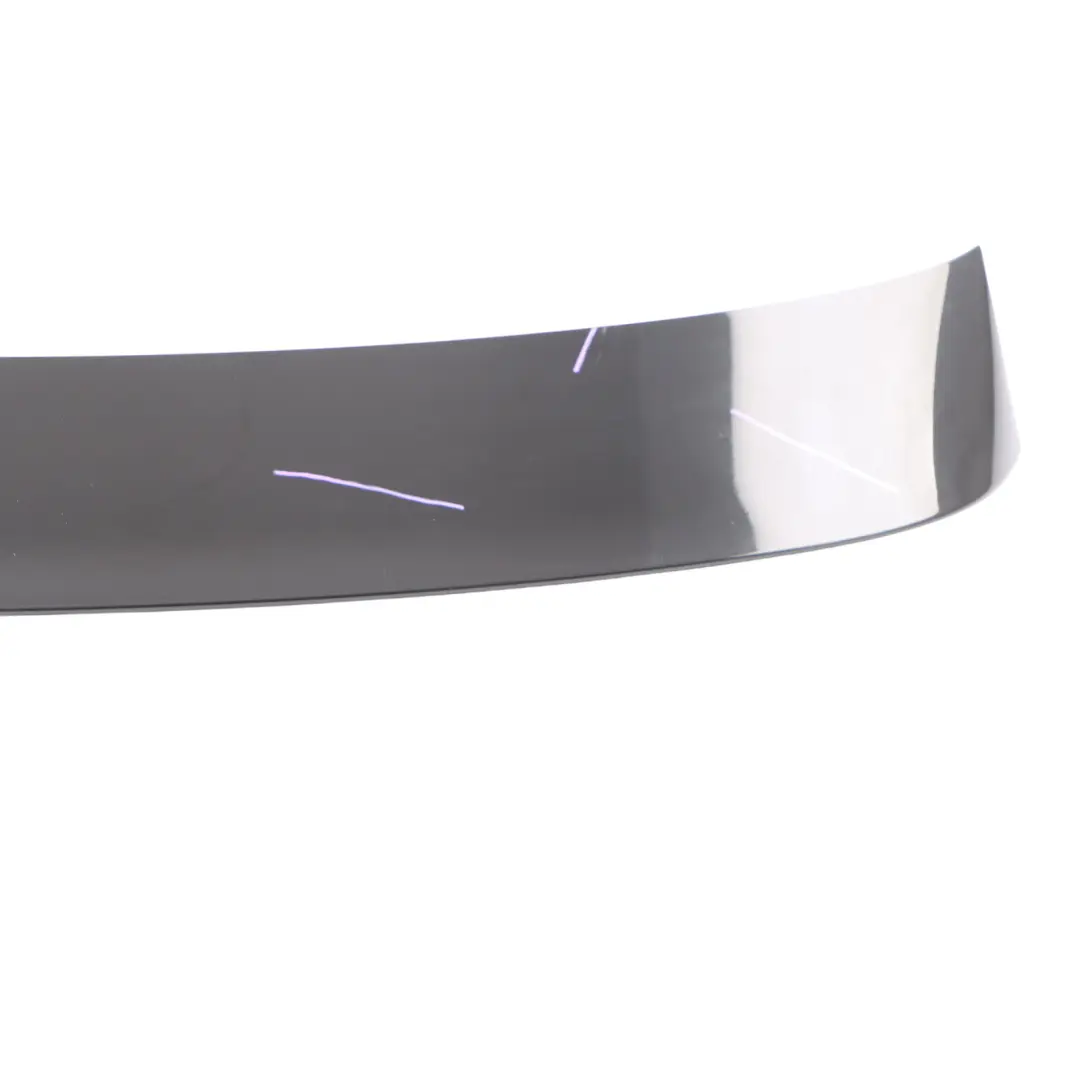 Spoiler Tailgate Trunk Trim Strip Panel Brilliant Black - Y9B to Audi A1 8X Rear with Part number 8X4827933D Audi A1 8X Rear Spoiler Tailgate Trunk Trim Strip Panel Brilliant Black - Y9B - SKU 8X4827933D-BBL - Part number 8X4827933D