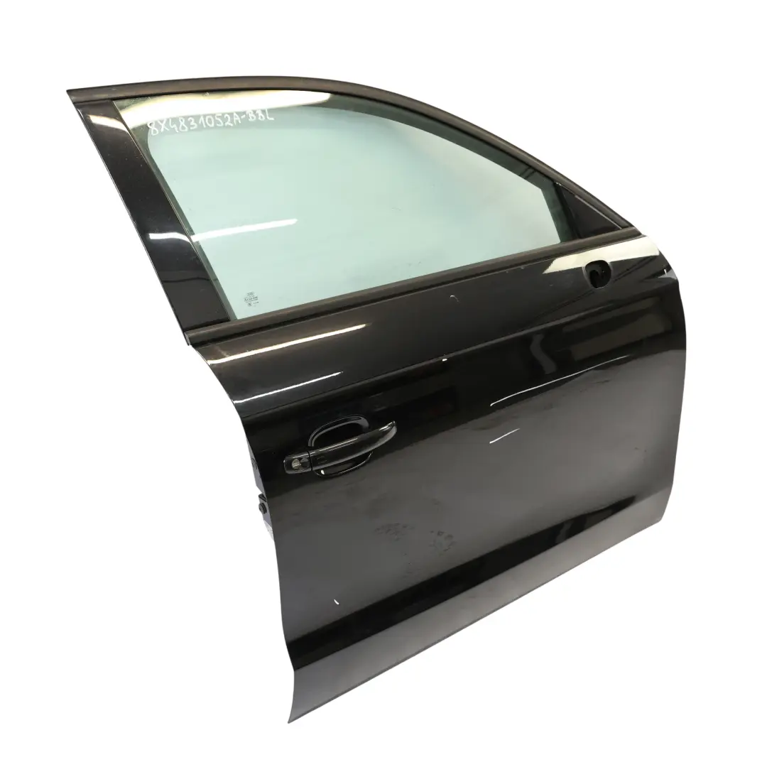 Audi A1 8X Door Front Right O/S Brilliant Black Metallic - Y9B - SKU 8X4831052A-BBL - Part number 8X4831052A