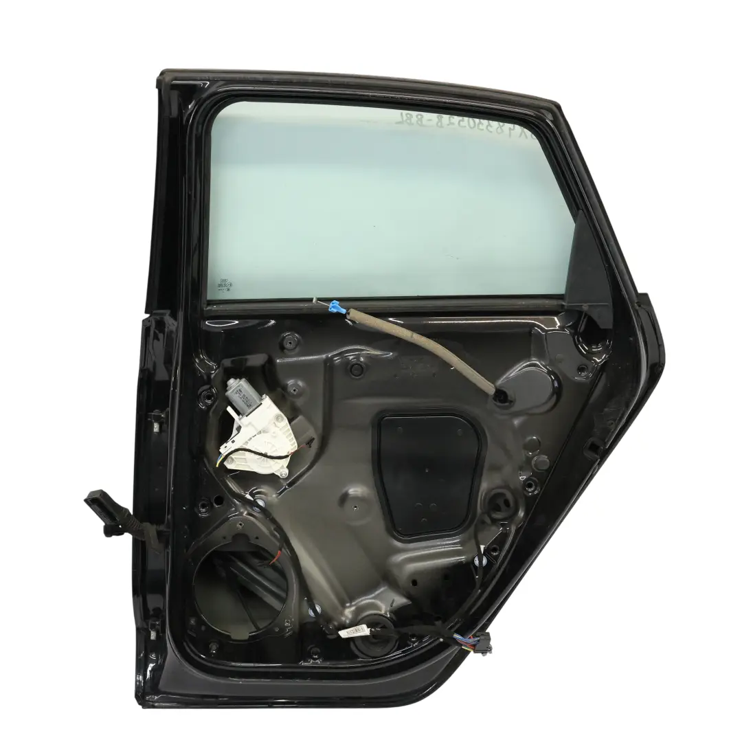 Audi A1 8X Door Rear Right O/S Brilliant Black Metallic - Y9B - SKU 8X4833052B-BBL - Part number 8X4833052B