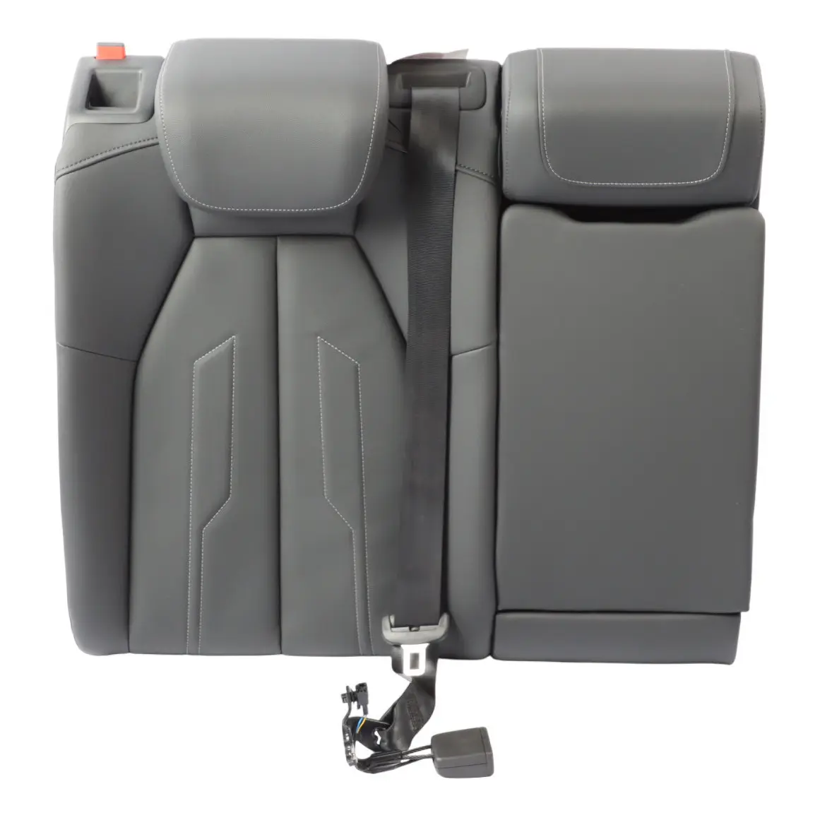 Audi A3 8Y Rear Seat Right O/S Backrest Covering Leather Cup Holder Soul Black