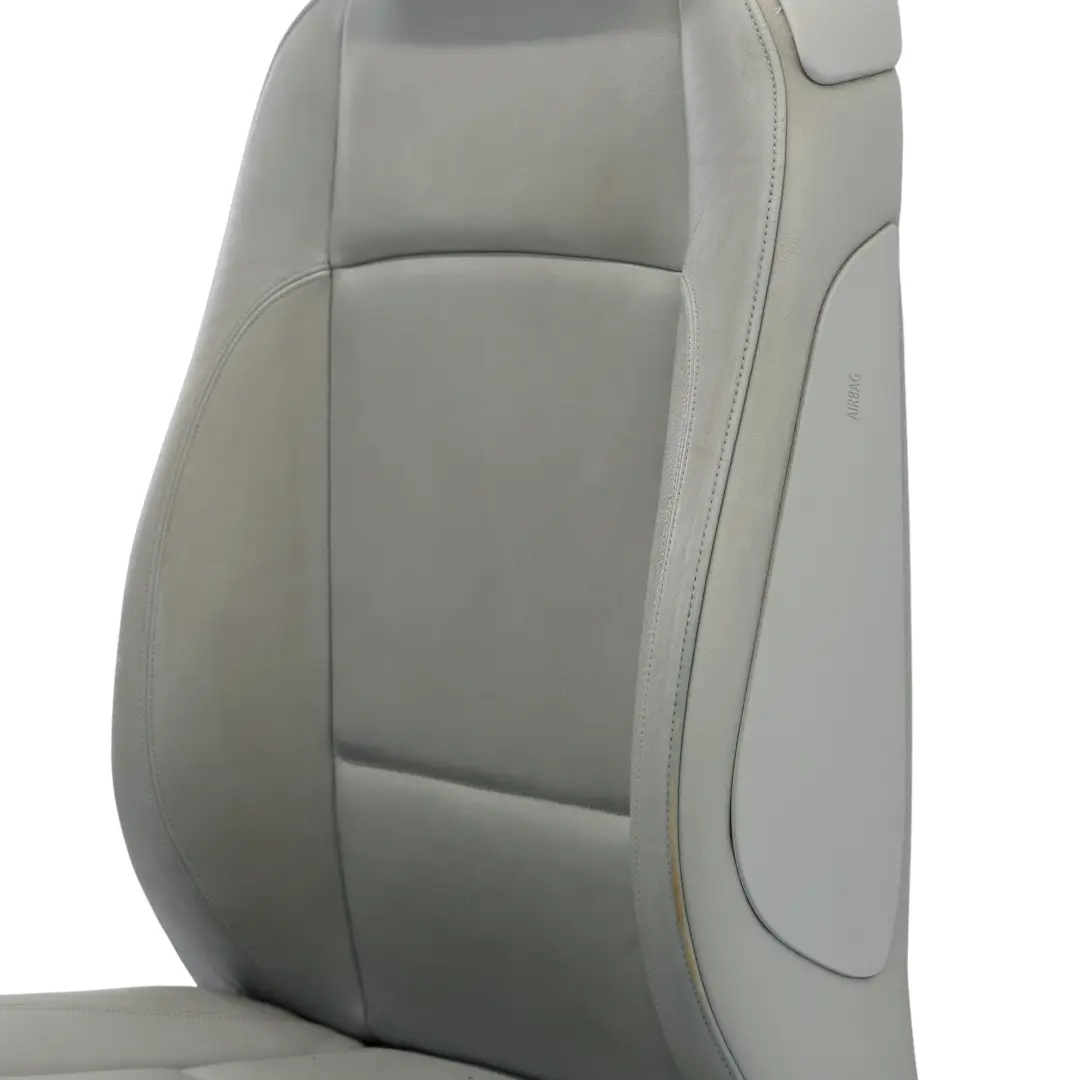 BMW E81 Sedile Anteriore Sinistro Interno Pelle Boston Grigio Alaska - SKU 9124523-1 - Numero di parte 9124523