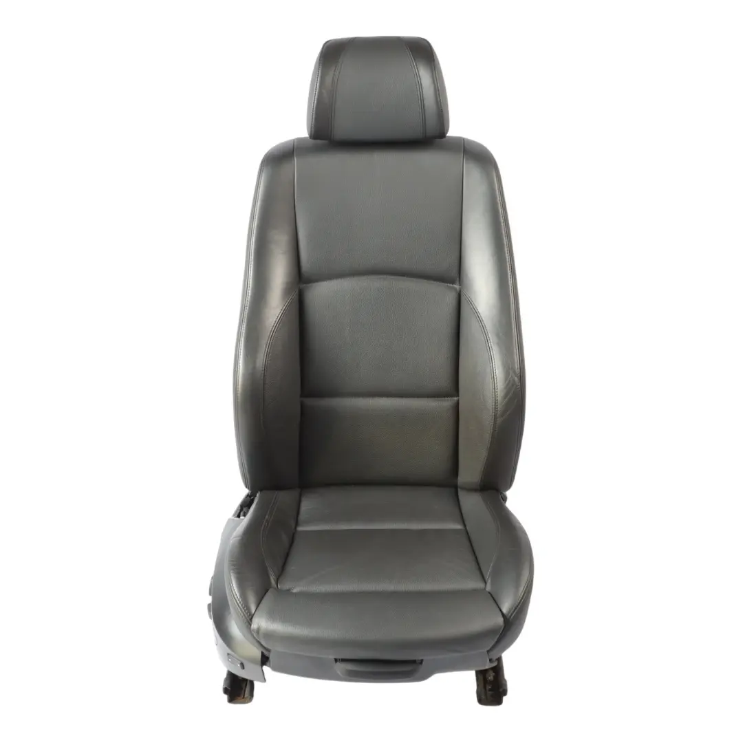 BMW E87 LCI Front Seat Sport Heated Memory Right O/S Black Leather Boston - SKU RHD-9128288-2 - Part number 9128288