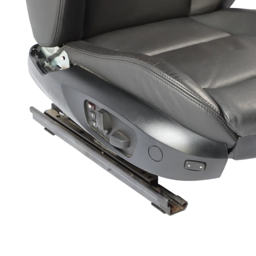 BMW E87 LCI Front Seat Sport Heated Memory Right O/S Black Leather Boston - SKU RHD-9128288-2 - Part number 9128288