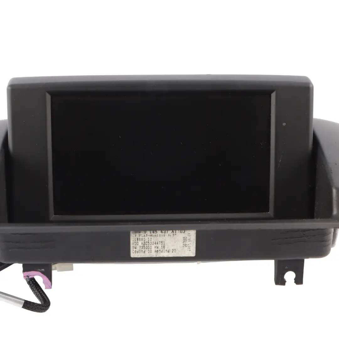 Boardmonitor Central Information Display Screen to BMW E81 E82 E87 E88 with Part number 9145437 BMW E81 E82 E87 E88 Boardmonitor Central Information Display Screen - SKU 9145437 - Part number 9145437