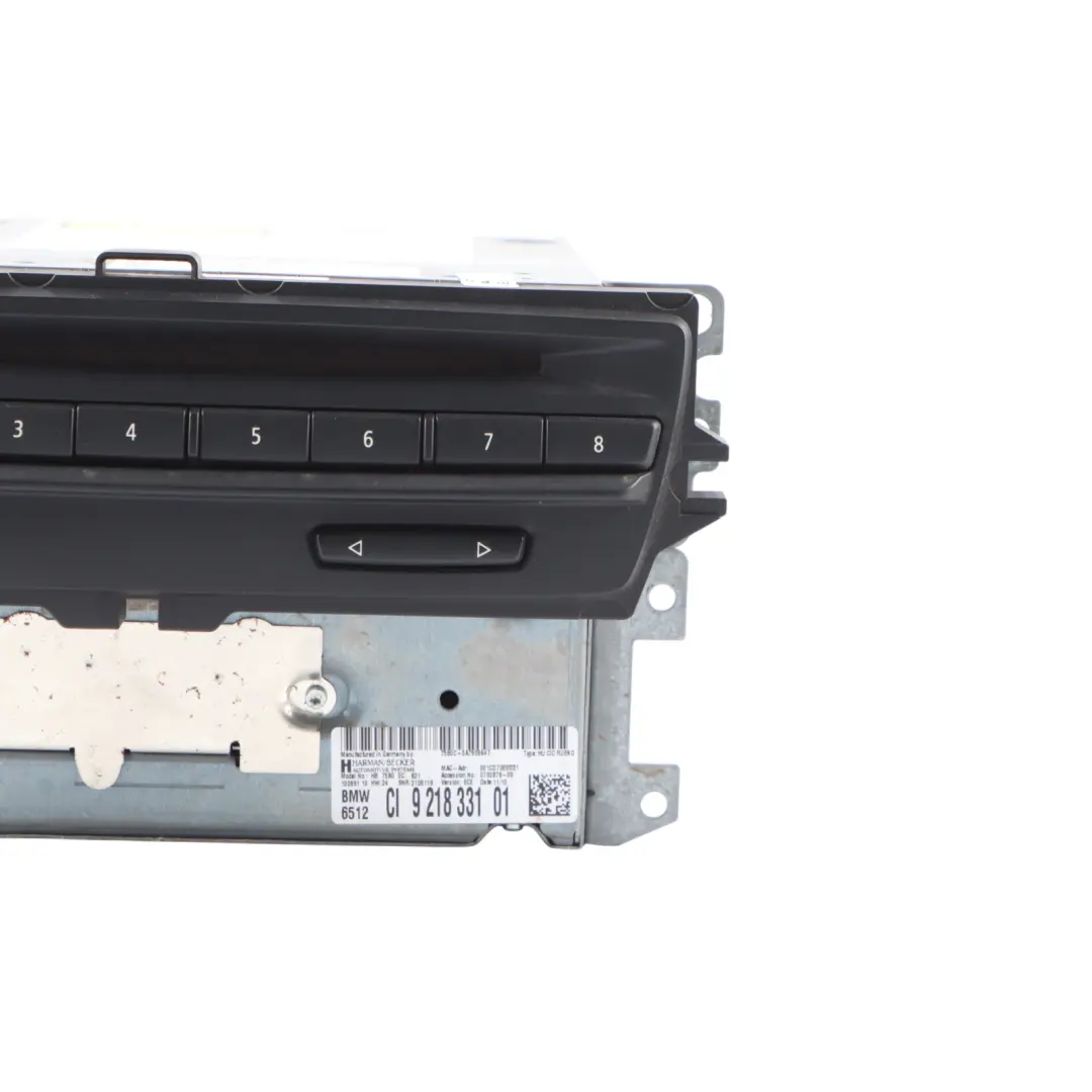 Radio Con Reproductor CD/DVD Cambiador para BMW E93 con número de pieza 9218331 BMW E93 Radio Con Reproductor CD/DVD Cambiador - SKU 9218331 - Número de pieza 9218331