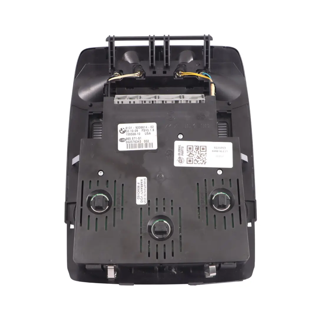 Switch Unit Roof Interior Reading Light to BMW X6 E71 with Part number 9225953 BMW X6 E71 Switch Unit Roof Interior Reading Light - SKU 9225953 - Part number 9225953