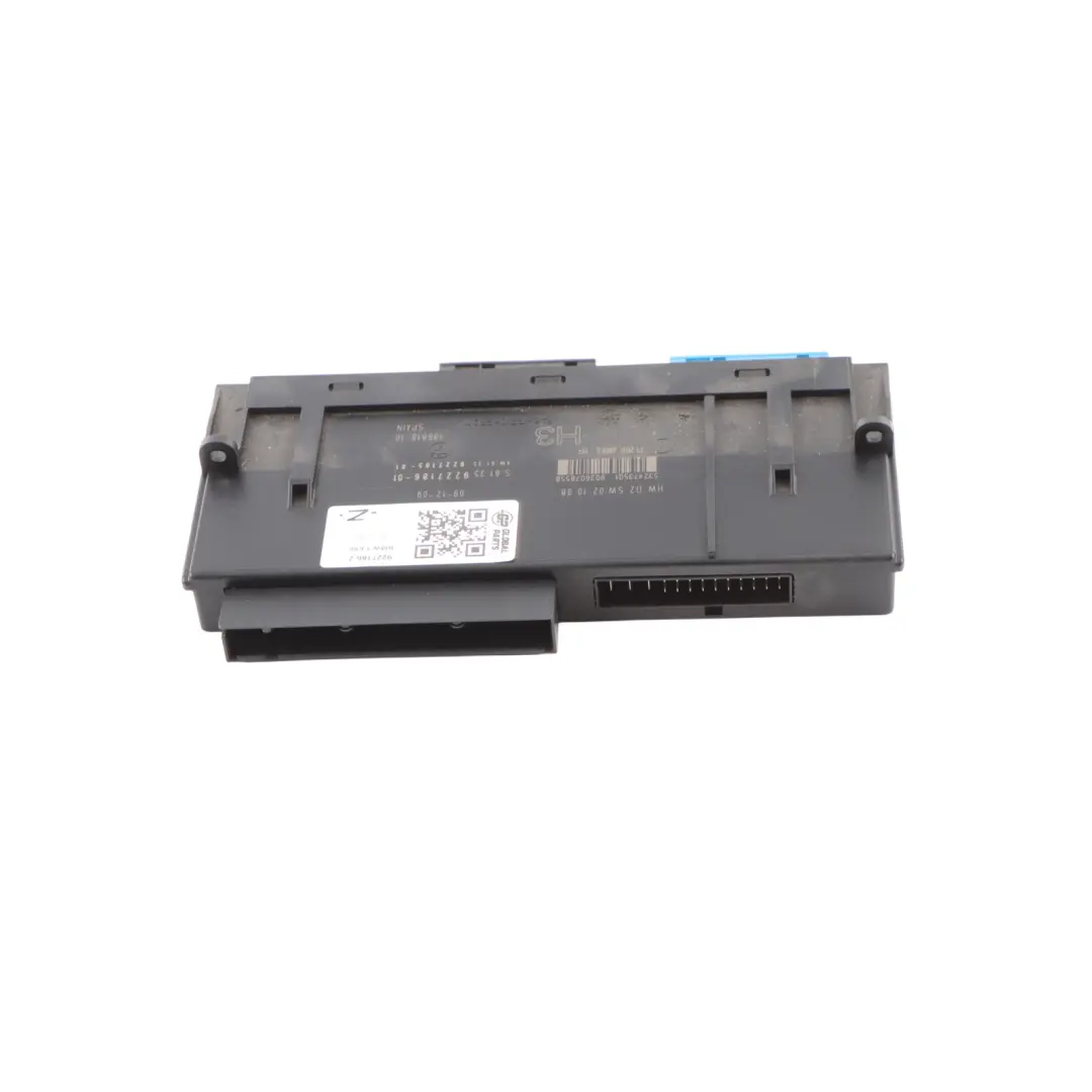 Body Control Module Unit PL2RR JBBFE IIIR H3 Junction Box to BMW E88 BCM with Part number 9227186 BMW E88 BCM Body Control Module Unit PL2RR JBBFE IIIR H3 Junction Box - SKU 9227186-2 - Part number 9227186