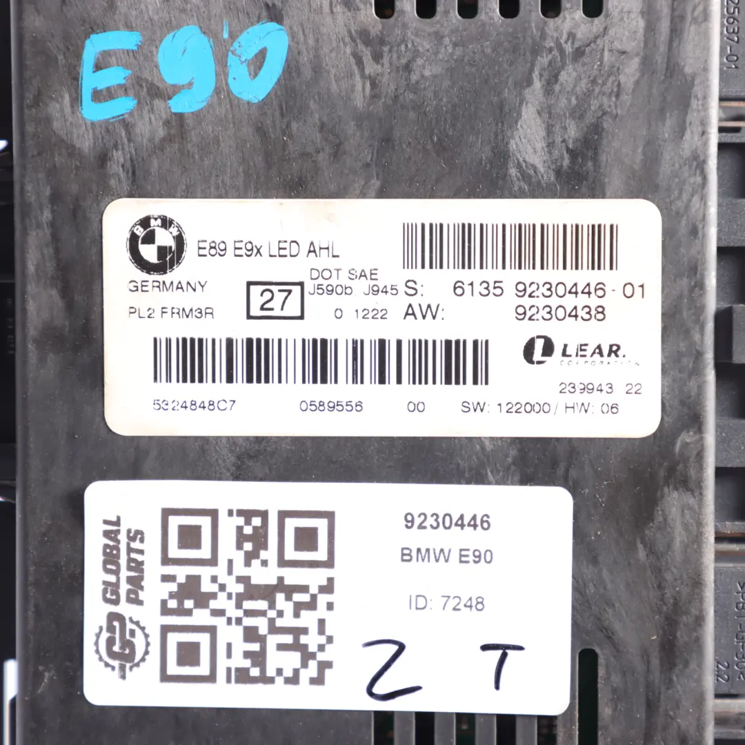 E9X Led Footwell Light Module Control Unit ECU to BMW E90 with Part number 9230446 BMW E90 E9X Led Footwell Light Module Control Unit ECU - SKU 9230446 - Part number 9230446