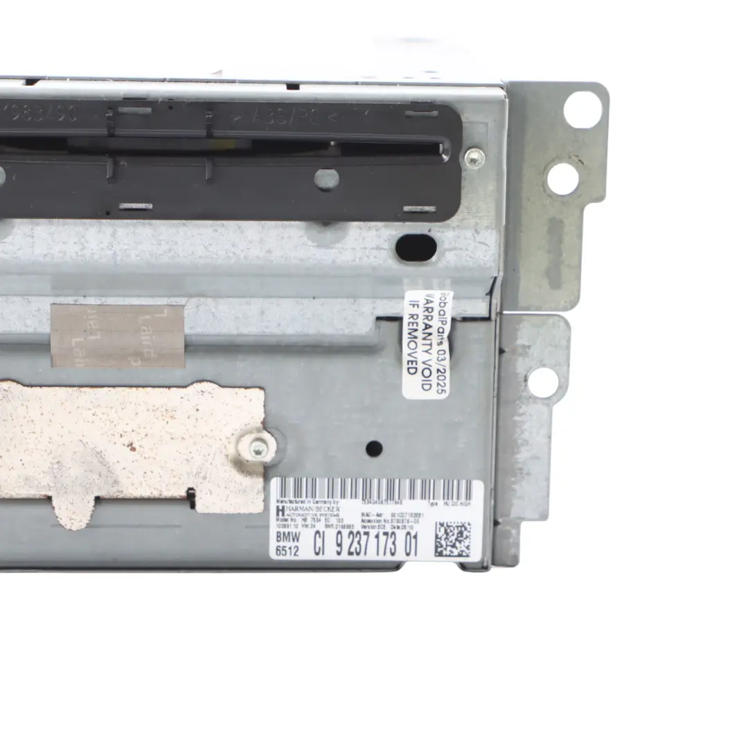 BMW F10 CIC Professional Unit Sat Nav Infotainment Radio Player Head - SKU 9237173 - Part number 9237173