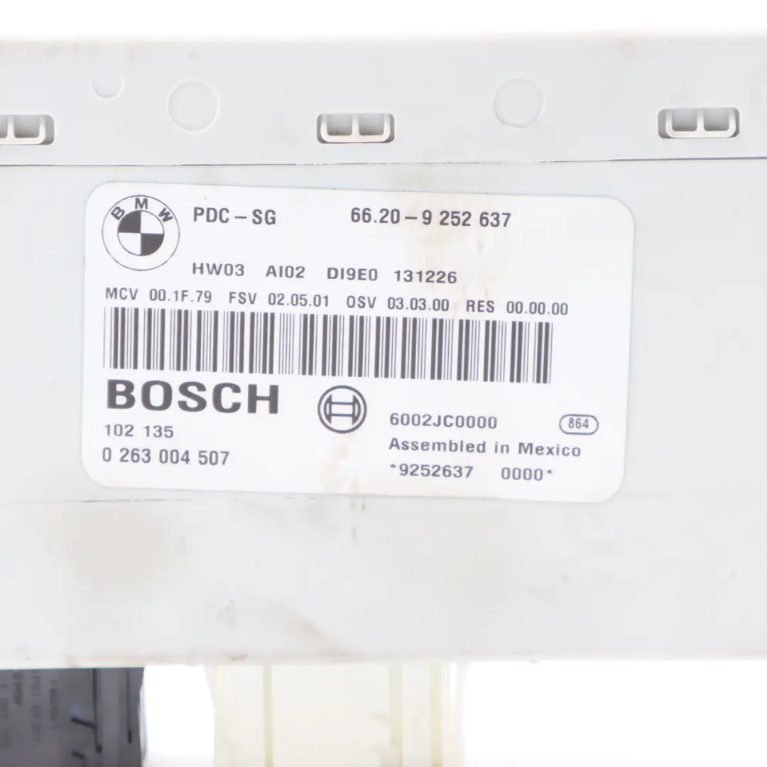 Parkhaus Steuer Gerät PDC ECU für BMW X1 E84 mit Teilenummer 9252637 BMW X1 E84 Parkhaus Steuer Gerät PDC ECU - SKU 9252637 - Teilenummer 9252637