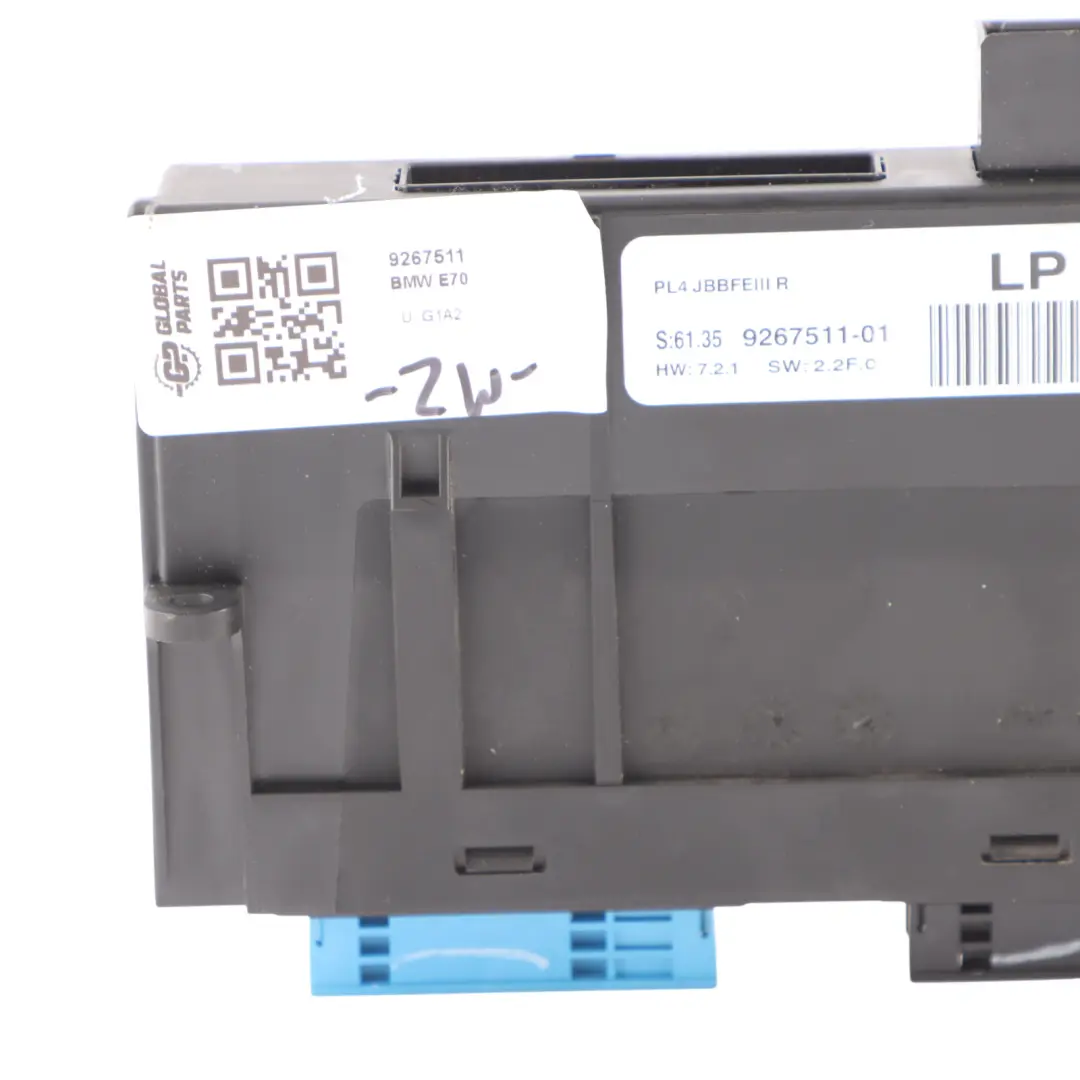 BMW X5 E70 Body Control Module Main Primary ECU Unit JBBFEIII R LP - SKU 9267511 - Part number 9267511
